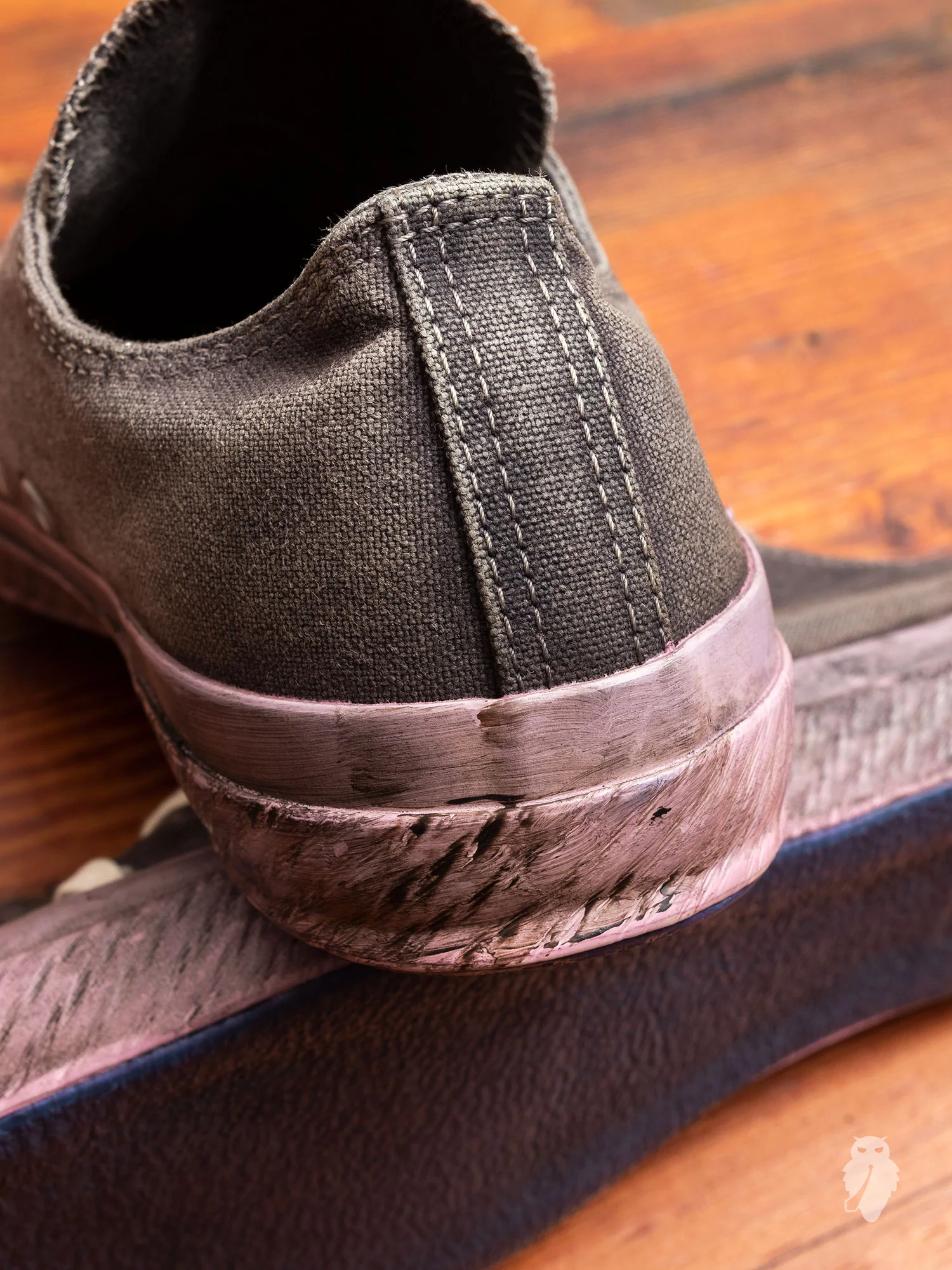 01JPB "10th Anniversary" Low Top Sneaker in Iron Overdye - Image 5