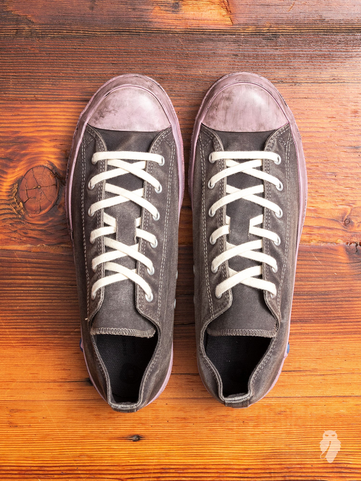 01JPB "10th Anniversary" Low Top Sneaker in Iron Overdye - Image 7