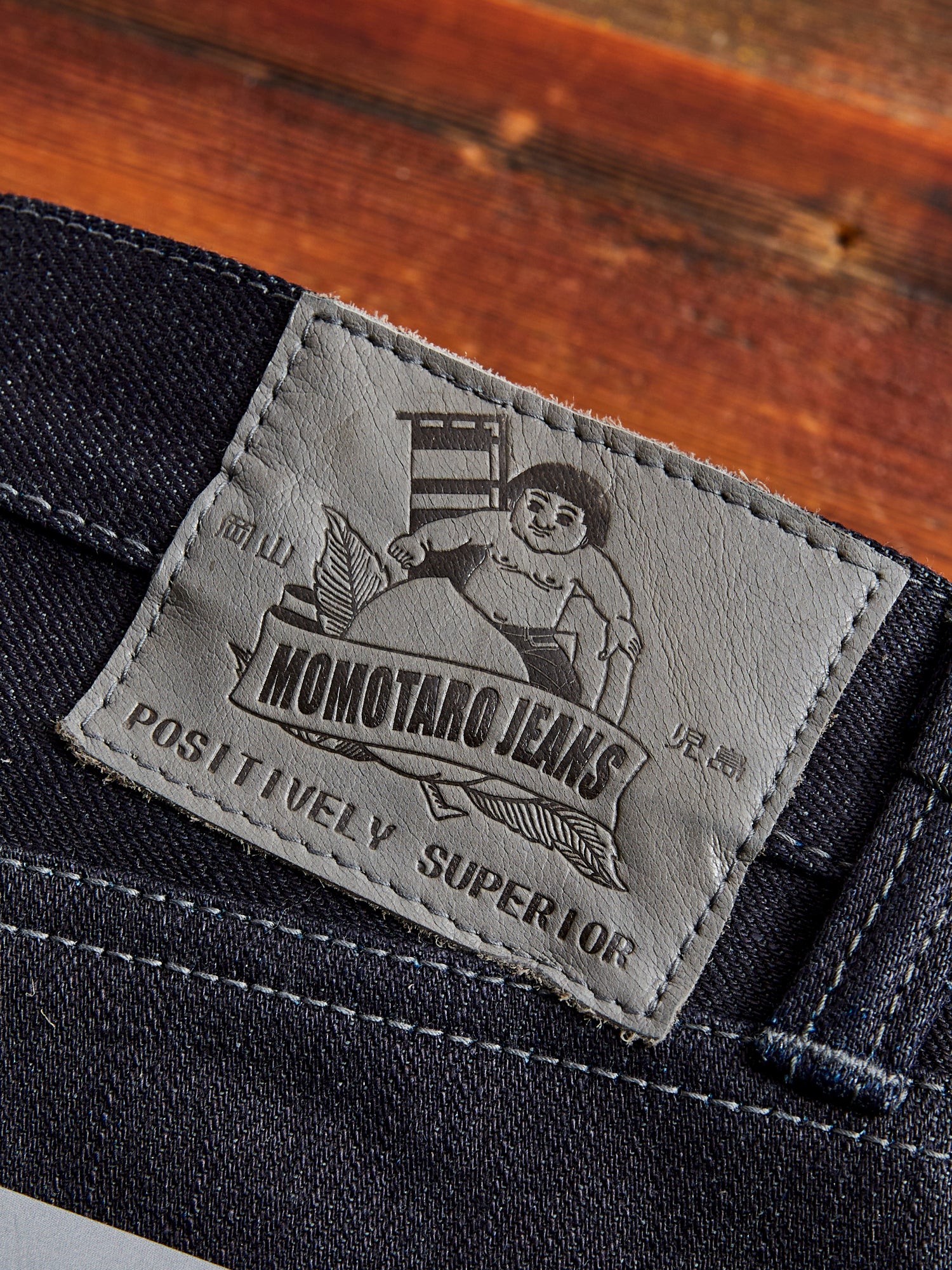 0405-52G "Indigo x Grey" 18oz Selvedge Denim - High Tapered Fit - Image 3