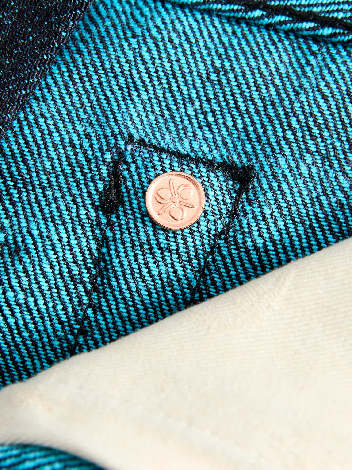 0605-IMSP "Indigo Mint" 15.7oz Selvedge Denim - Natural Tapered Fit - Image 9