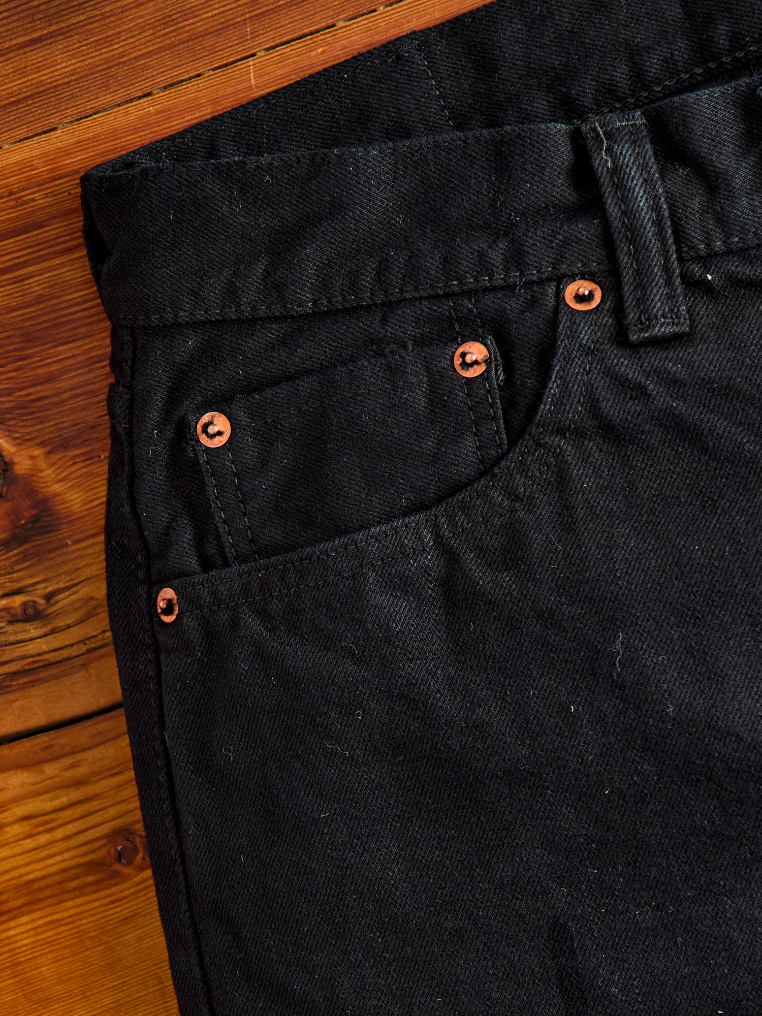 0605SP-OD "Sumi Ink Overdye" 15.7oz Selvedge Denim - Natural Tapered Fit - Image 7