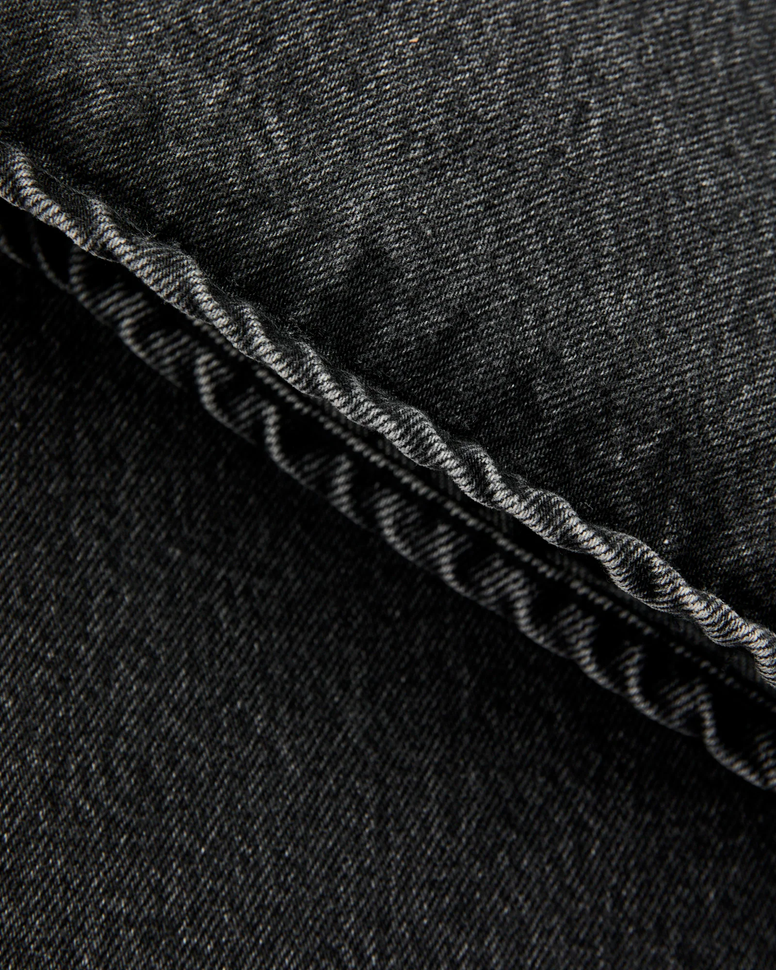 100 "Black Stone Wash" 13oz Denim - Super Dad Wide Fit - Image 11
