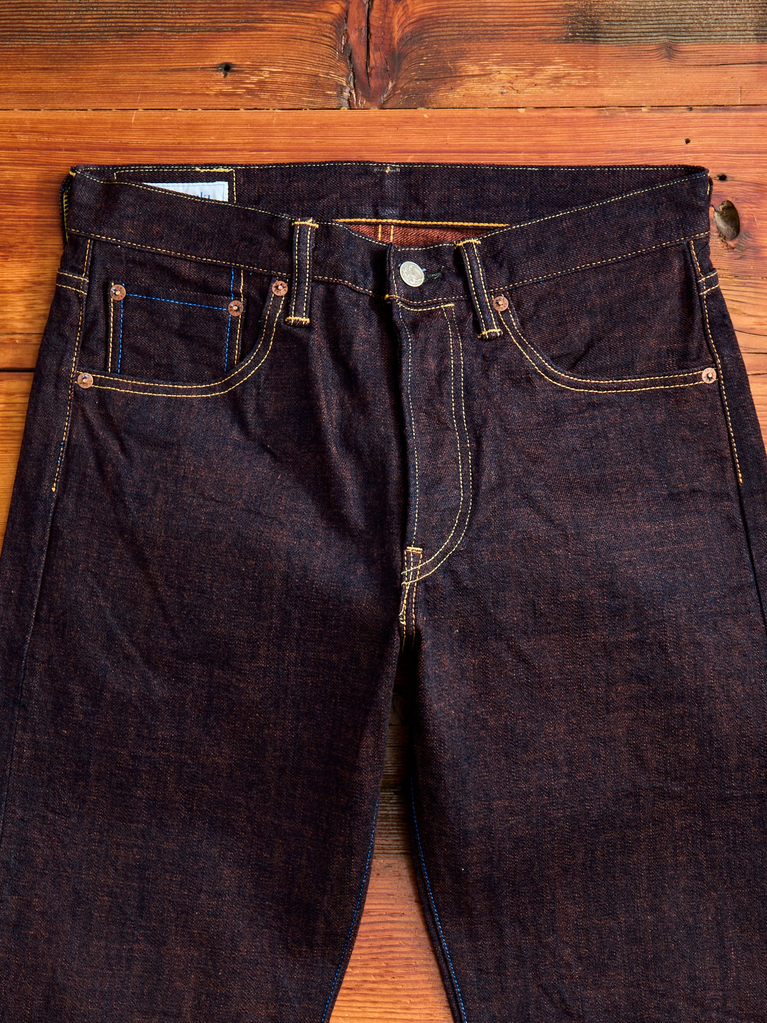 101KH "Kakishibu" 14.5oz Selvedge Denim - Regular Straight Fit - Image 6