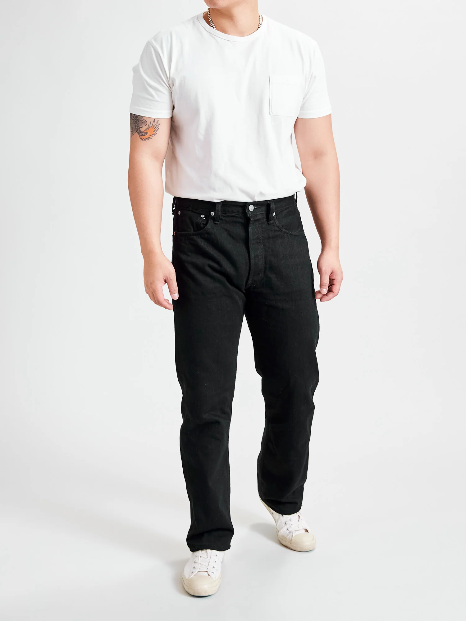 105 13.5oz Double Black Selvedge Denim - Standard Fit - Image 11