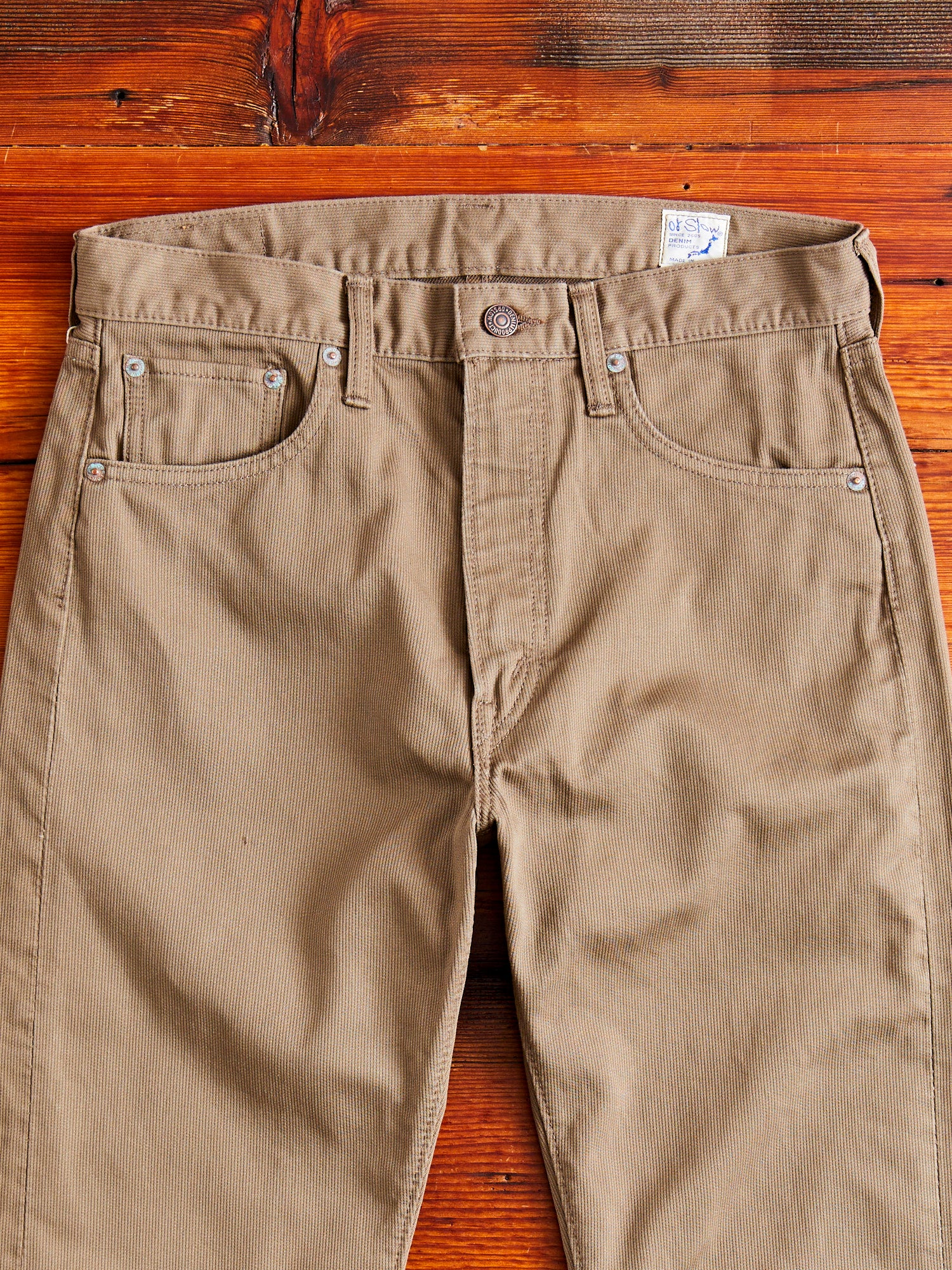 107 Ivy Fit Cotton Pique Pants in Dusty Olive - Image 3