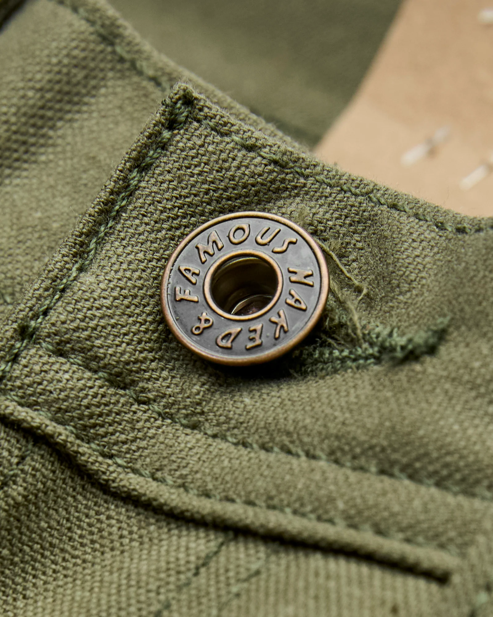 10oz Selvedge Army Green Duck Canvas - True Guy Fit - Image 6