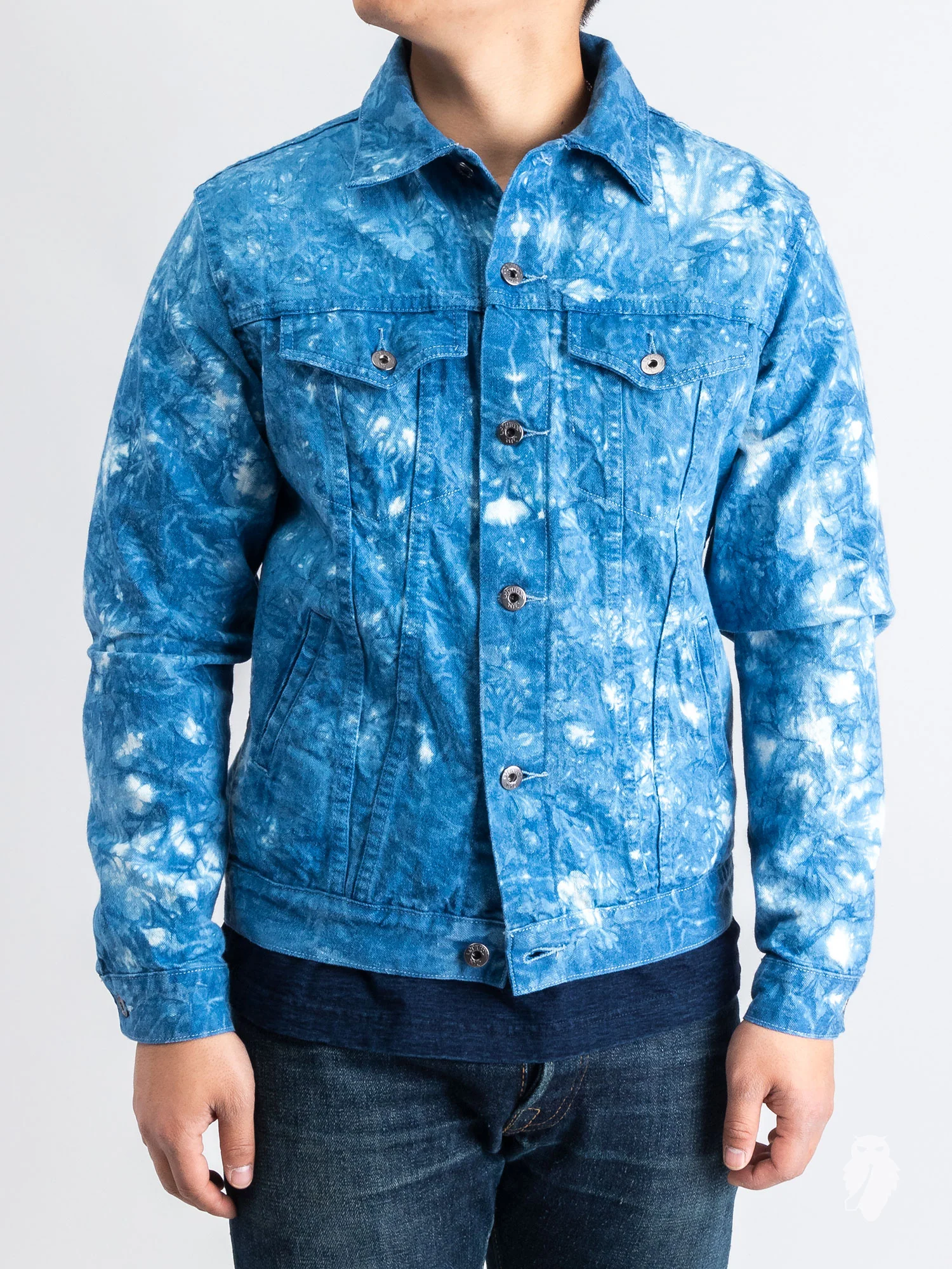 "10th Anniversary" Type-3 Denim Jacket in Indigo Tie-Dye - Image 2