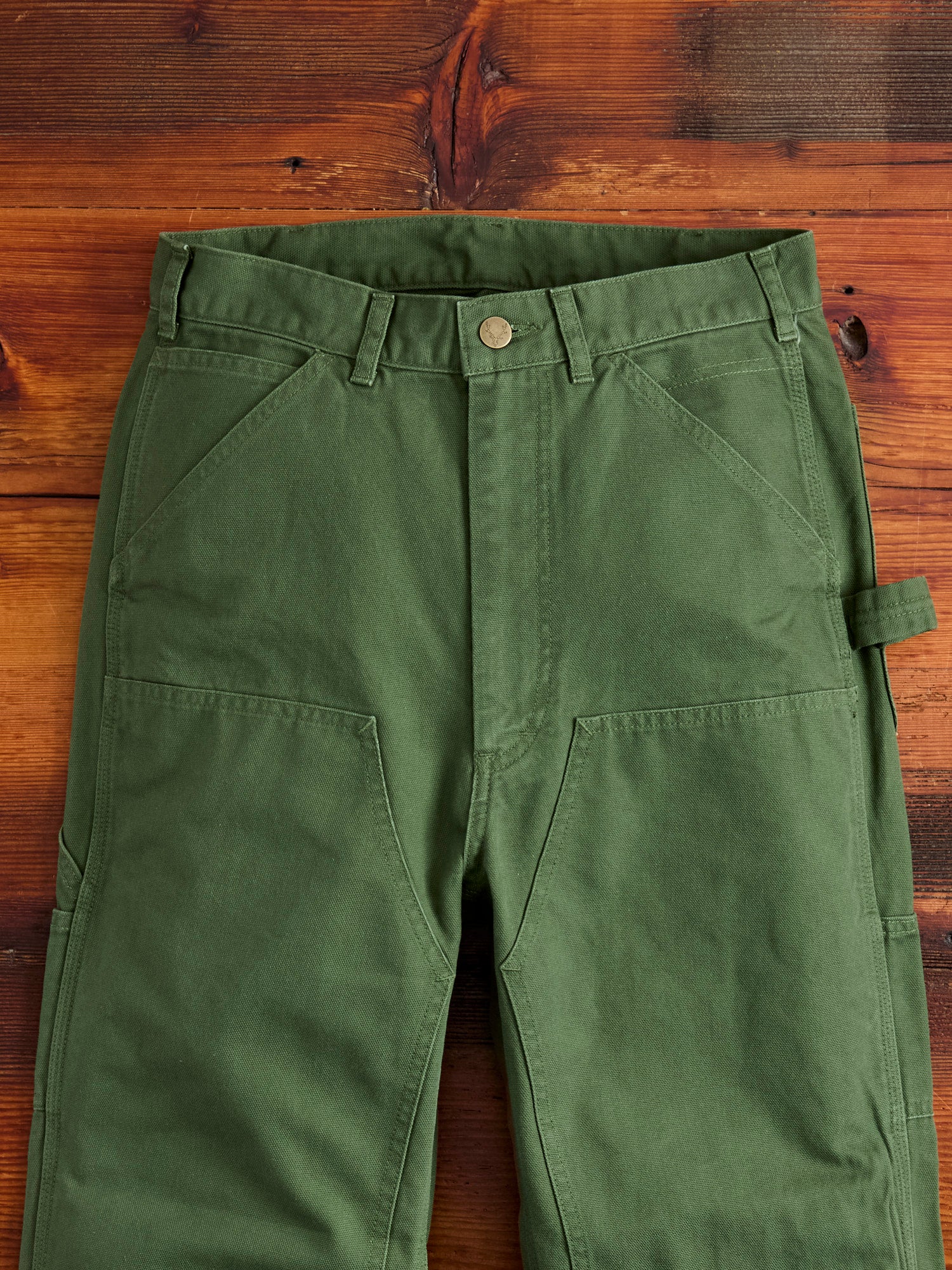 11.5oz Cotton Canvas Painter Pant in Moss Green - Image 4