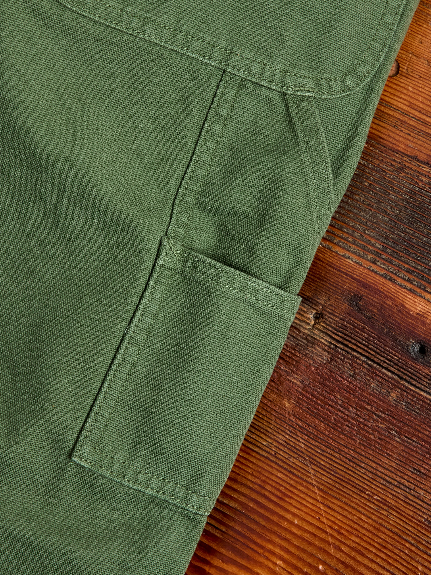 11.5oz Cotton Canvas Painter Pant in Moss Green - Image 6