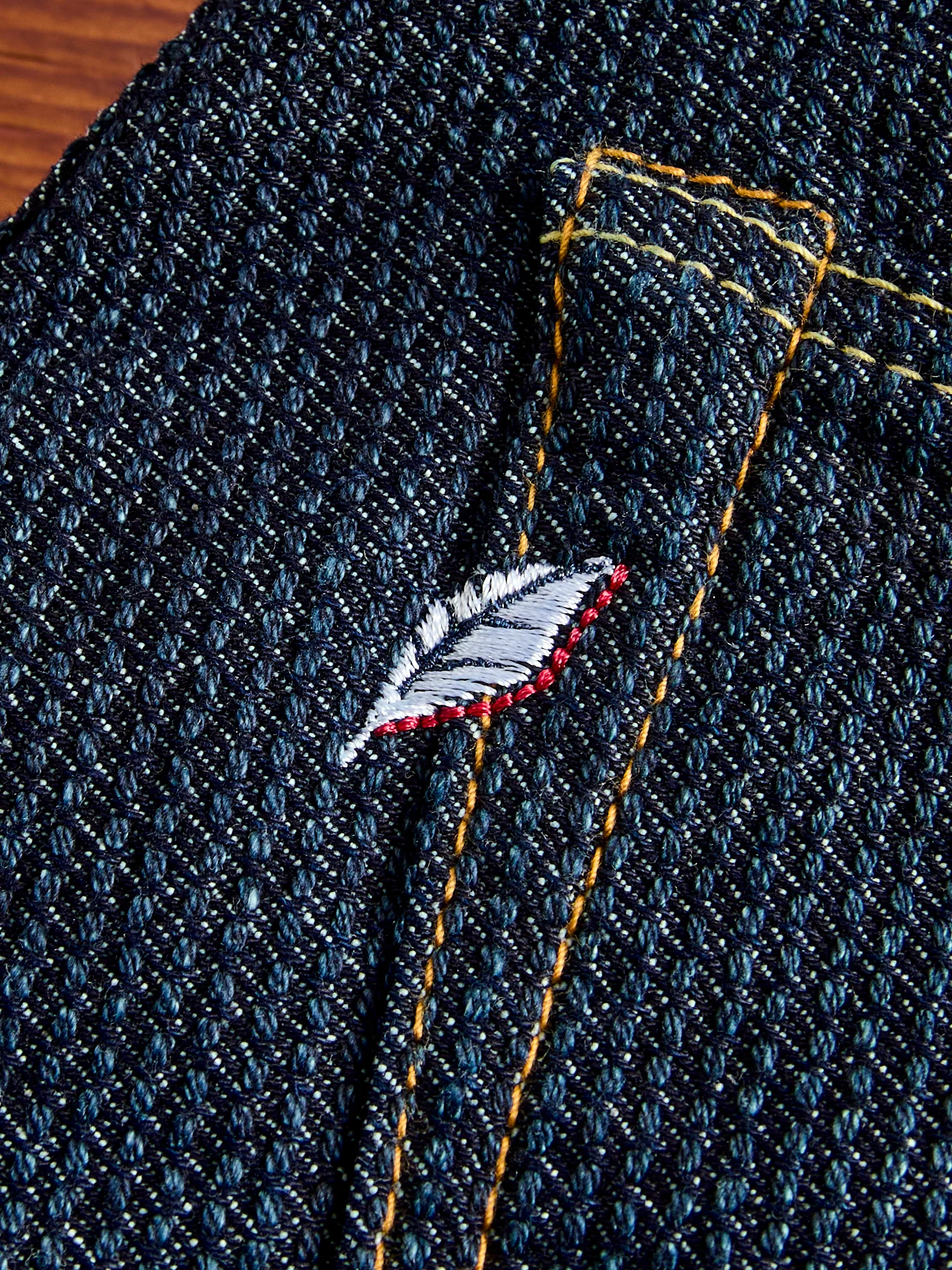 1170-2-ID Indigo Sashiko Denim - Relaxed Tapered Fit - Image 11