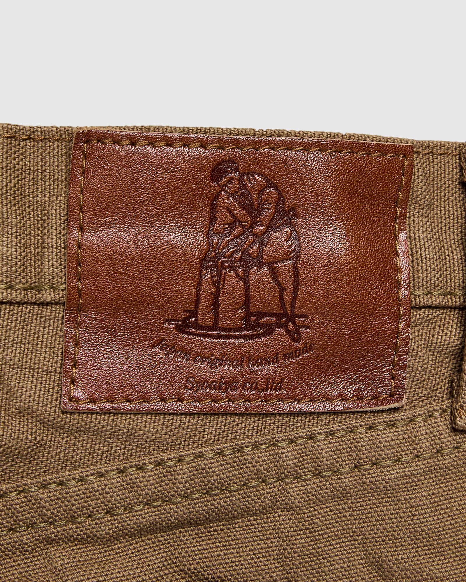 1176 Khaki Beige 13.5oz Duck Canvas Pants - Regular Straight - Image 9