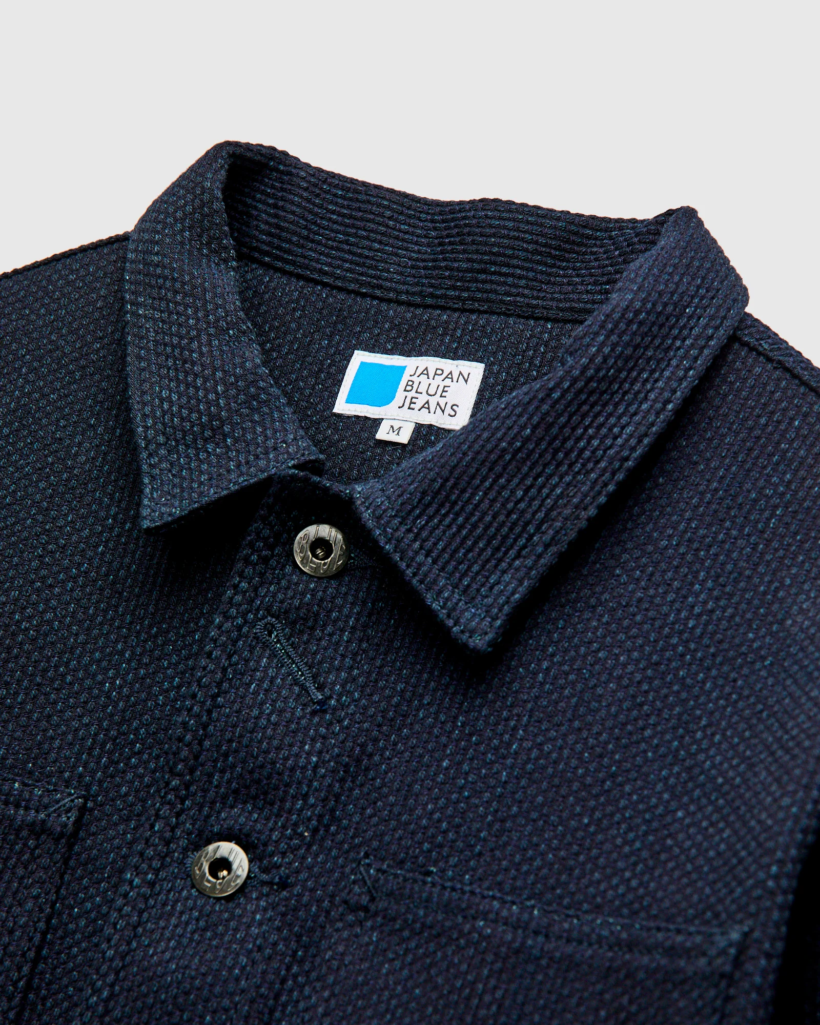 11oz Sashiko Coverall Jacket in Indigo - Image 3
