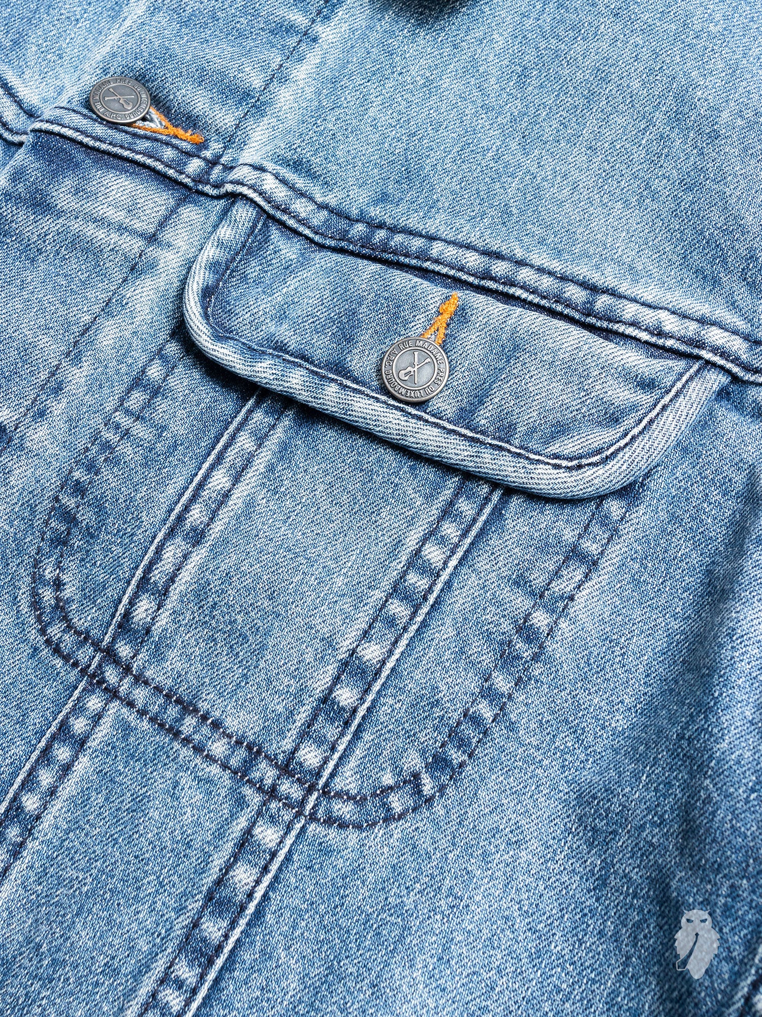12.75oz Stonewashed Denim Jacket - Image 4