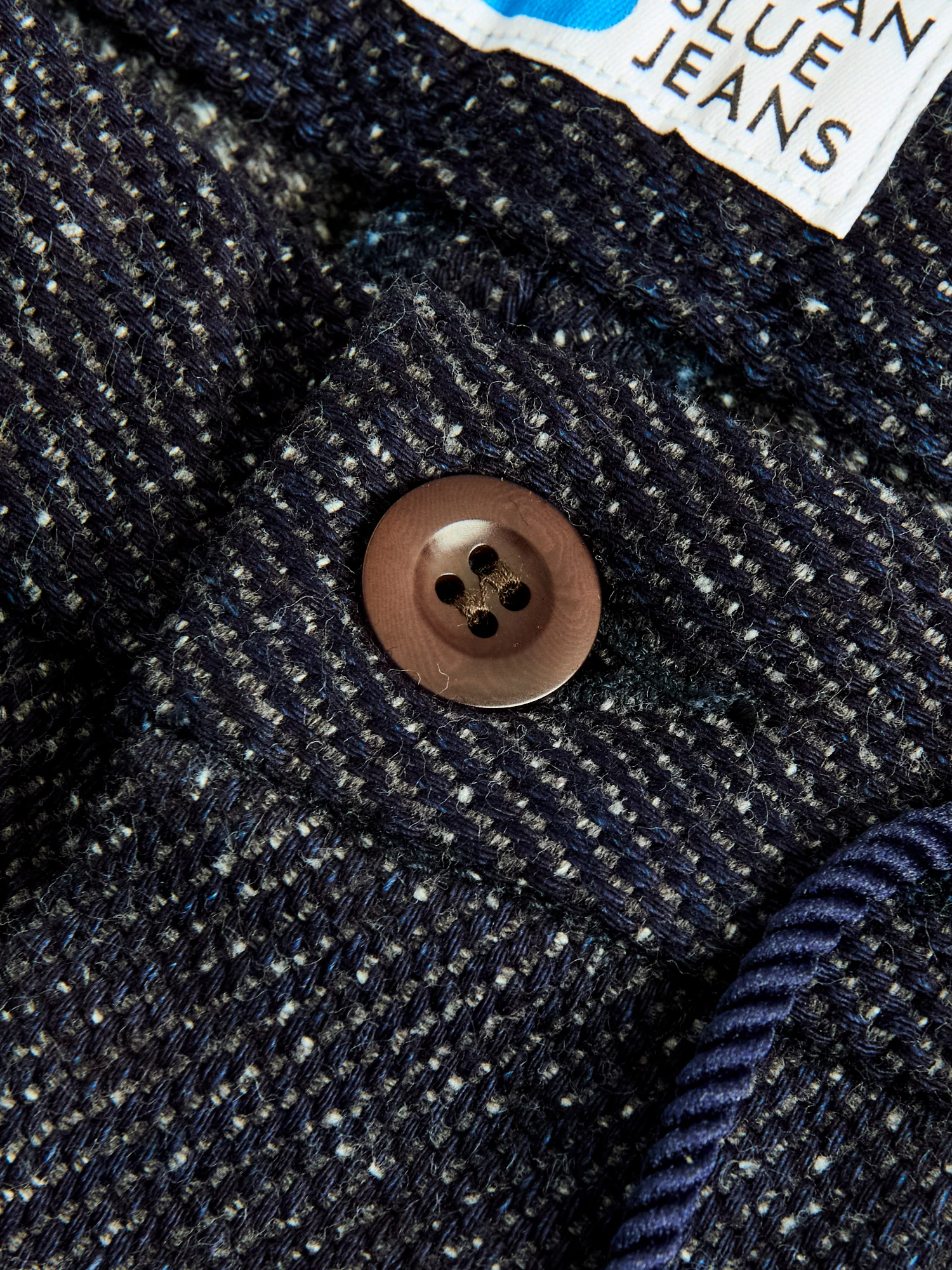 12oz Denim Tweed Easy Tapered Pants in Indigo - Image 7