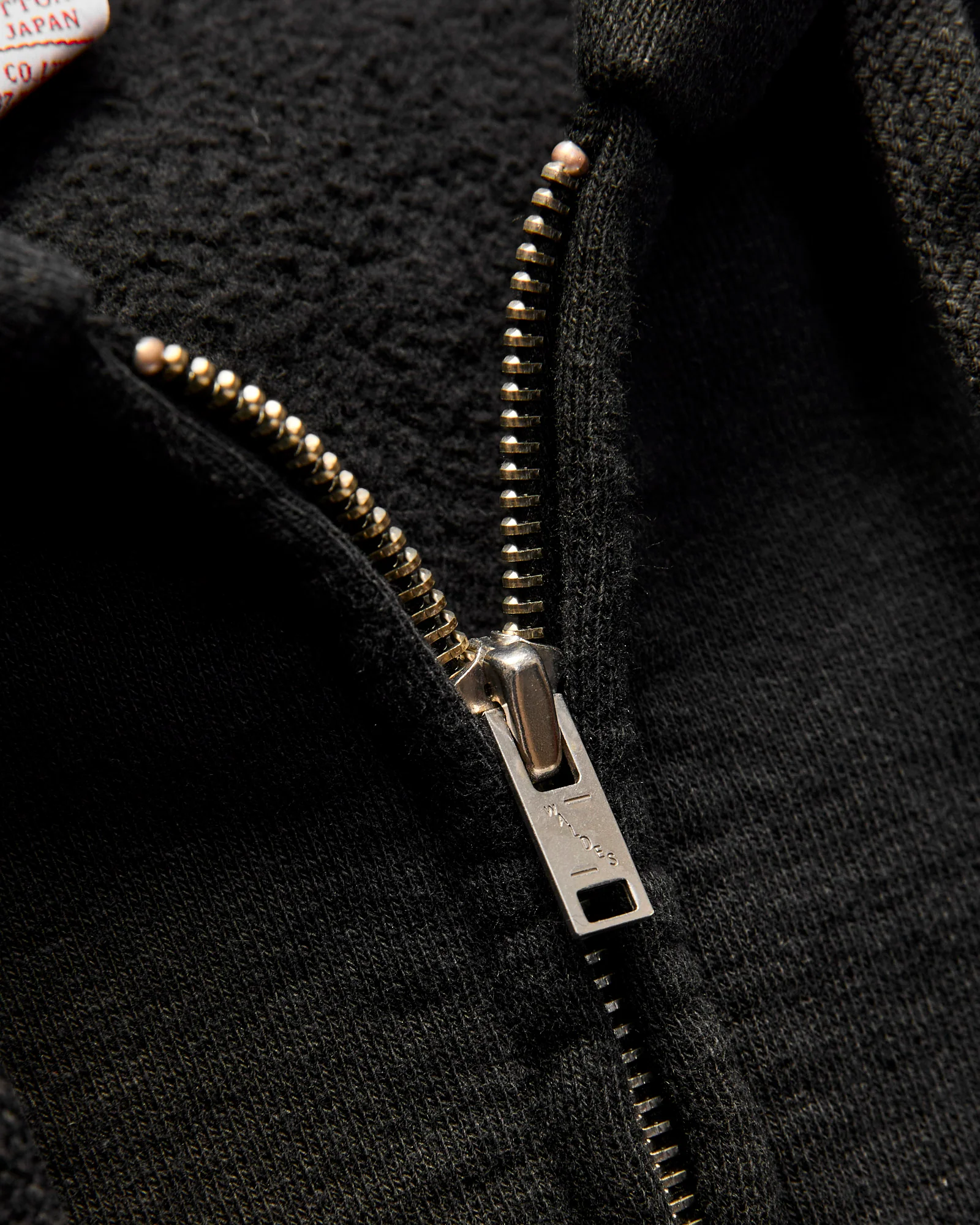 13.5oz Heavyweight Zip Hoodie in Black - Image 4