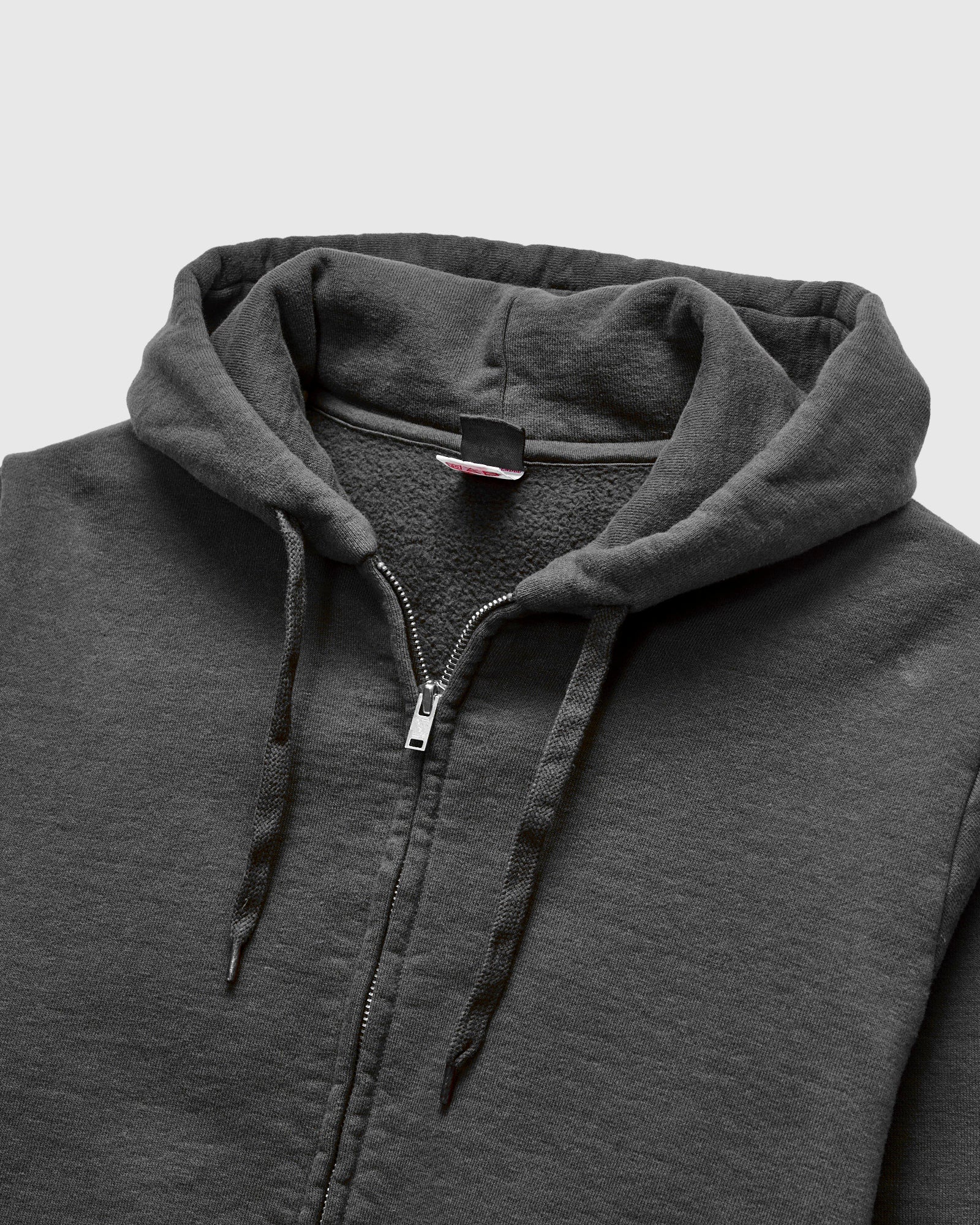 13.5oz Heavyweight Zip Hoodie in Steel Grey - Image 3