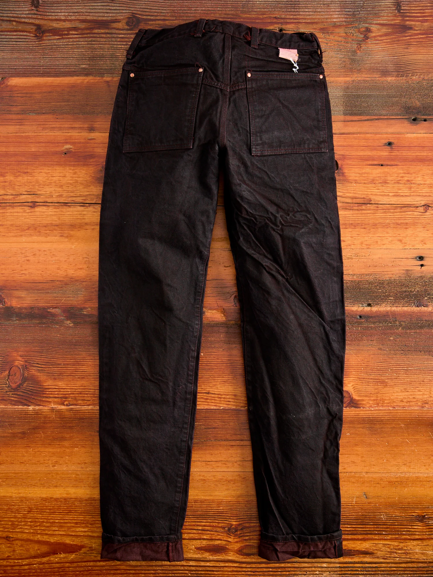 130 "Hadal Library Overdye" 16oz Selvedge Denim - High Rise Taper Fit - Image 11