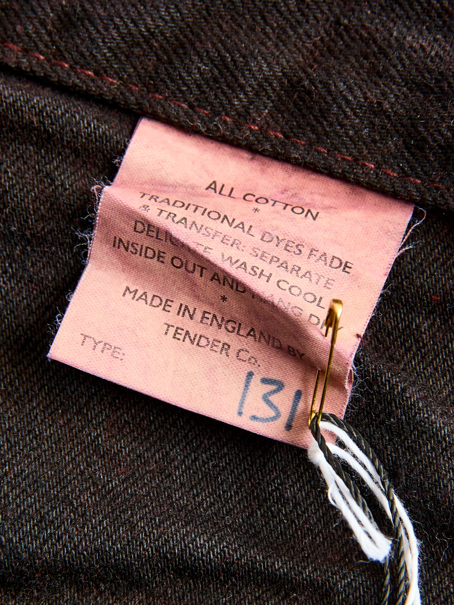 131 "Hadal Library Overdye" 16oz Selvedge Denim - Lost Jeans Fit - Image 13
