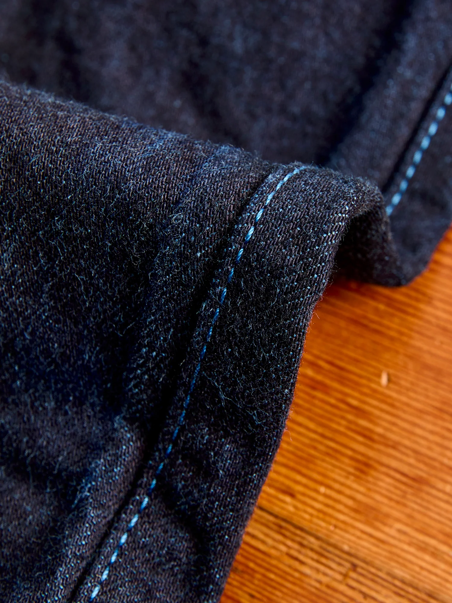 131 "Woad Overdye" 16oz Selvedge Denim - Lost Jeans Fit - Image 10