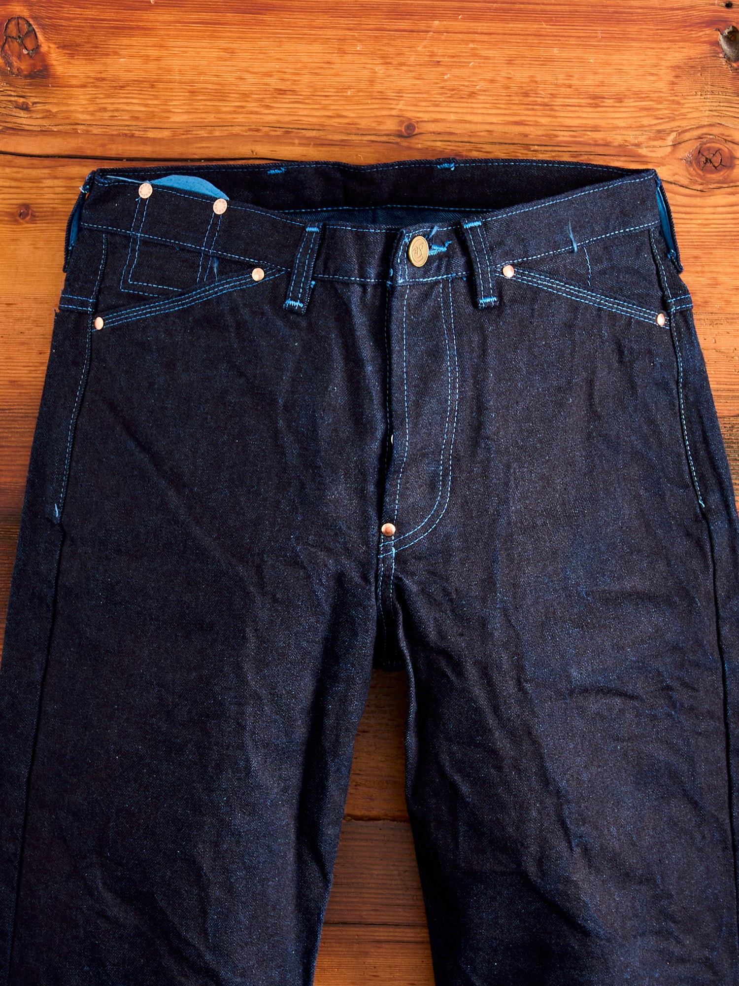 131 "Woad Overdye" 16oz Selvedge Denim - Lost Jeans Fit - Image 3