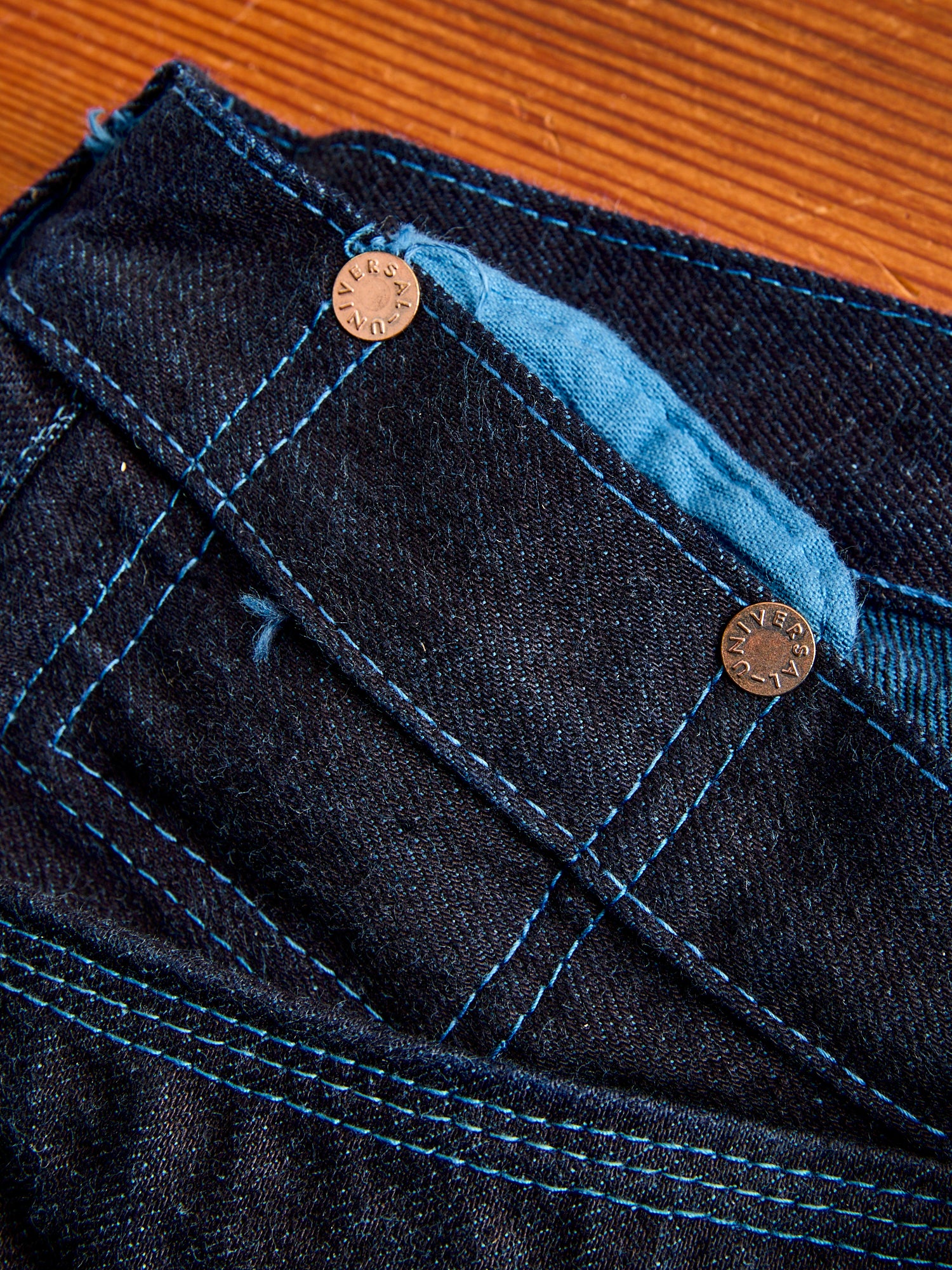 131 "Woad Overdye" 16oz Selvedge Denim - Lost Jeans Fit - Image 9