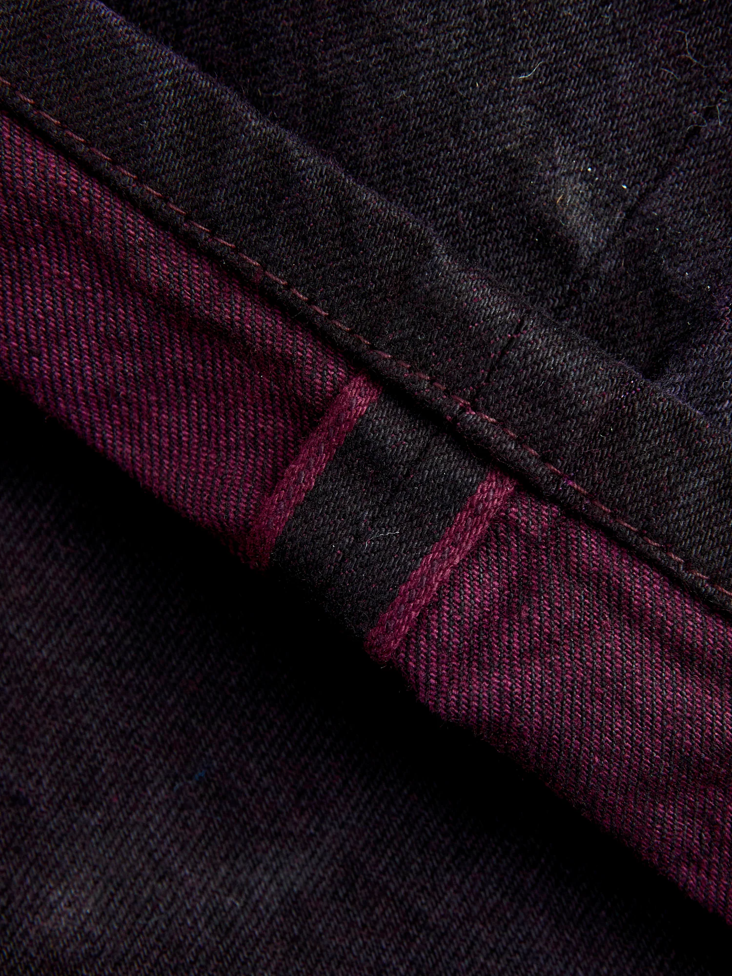 132 "Hadal Purple Overdye" 16oz Selvedge Denim - Wide Fit - Image 11