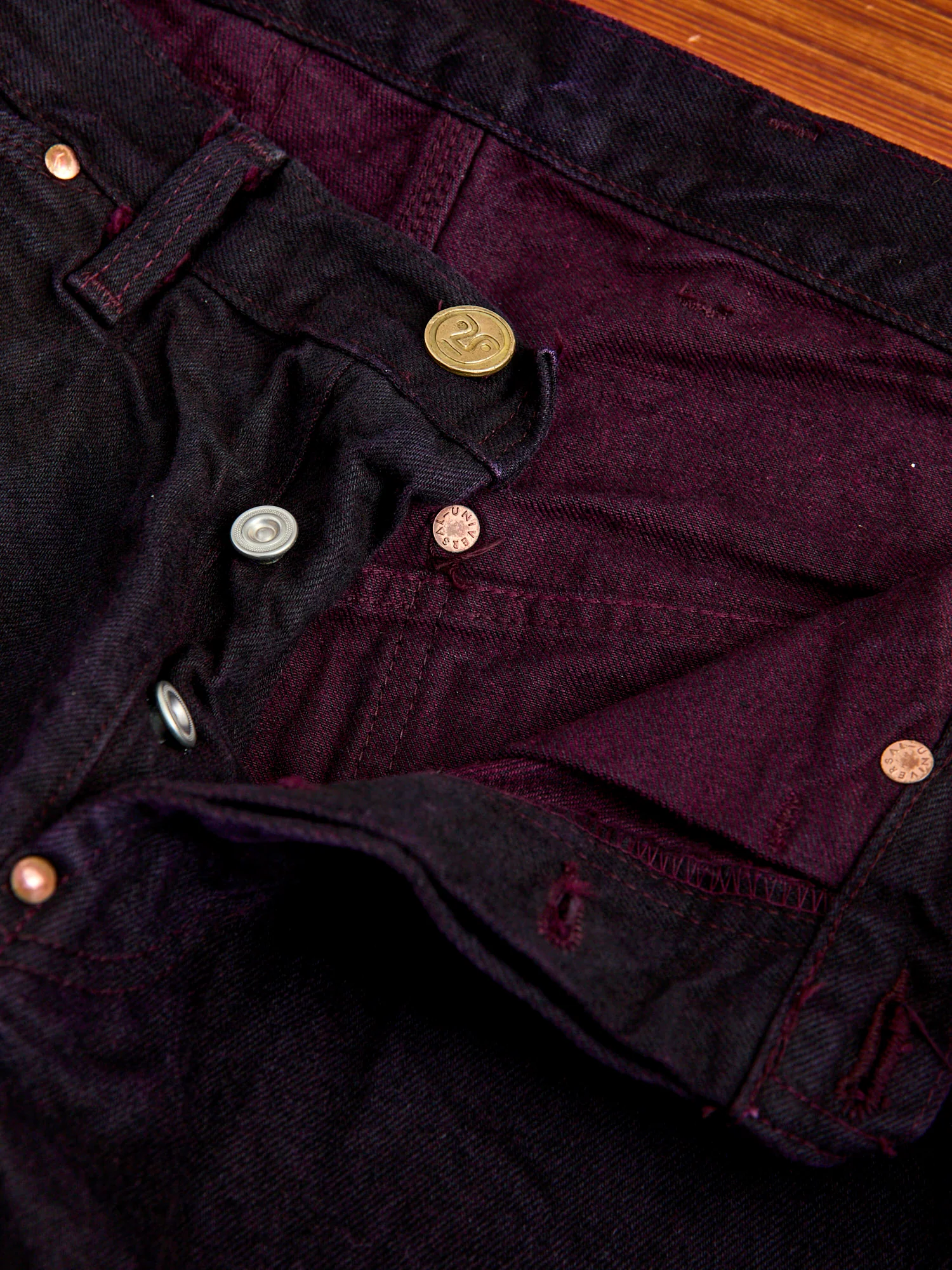 132 "Hadal Purple Overdye" 16oz Selvedge Denim - Wide Fit - Image 6
