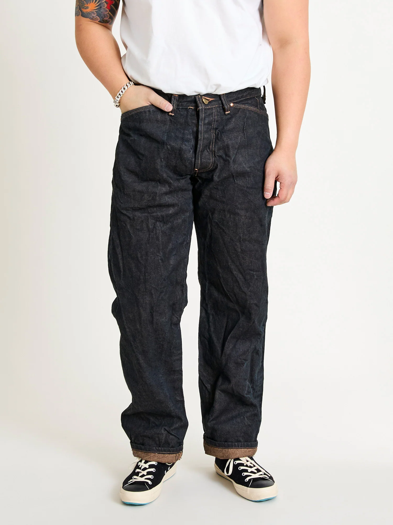 132 "Wattle Overdye" 16oz Selvedge Denim - Wide Fit - Image 2