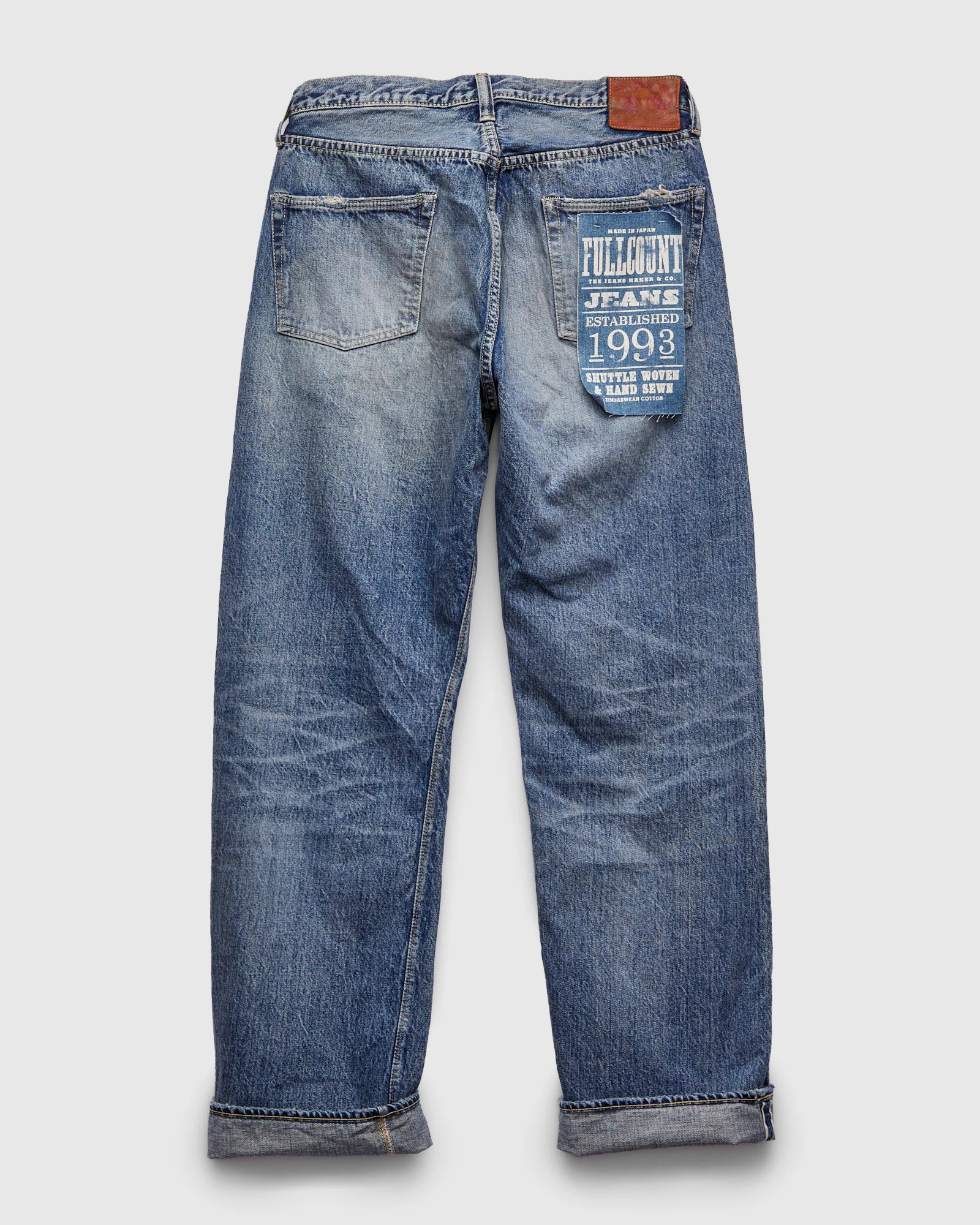 1341-0105US "WWII Dartford" 13.7oz Washed Selvedge Denim - Wide Fit - Image 2