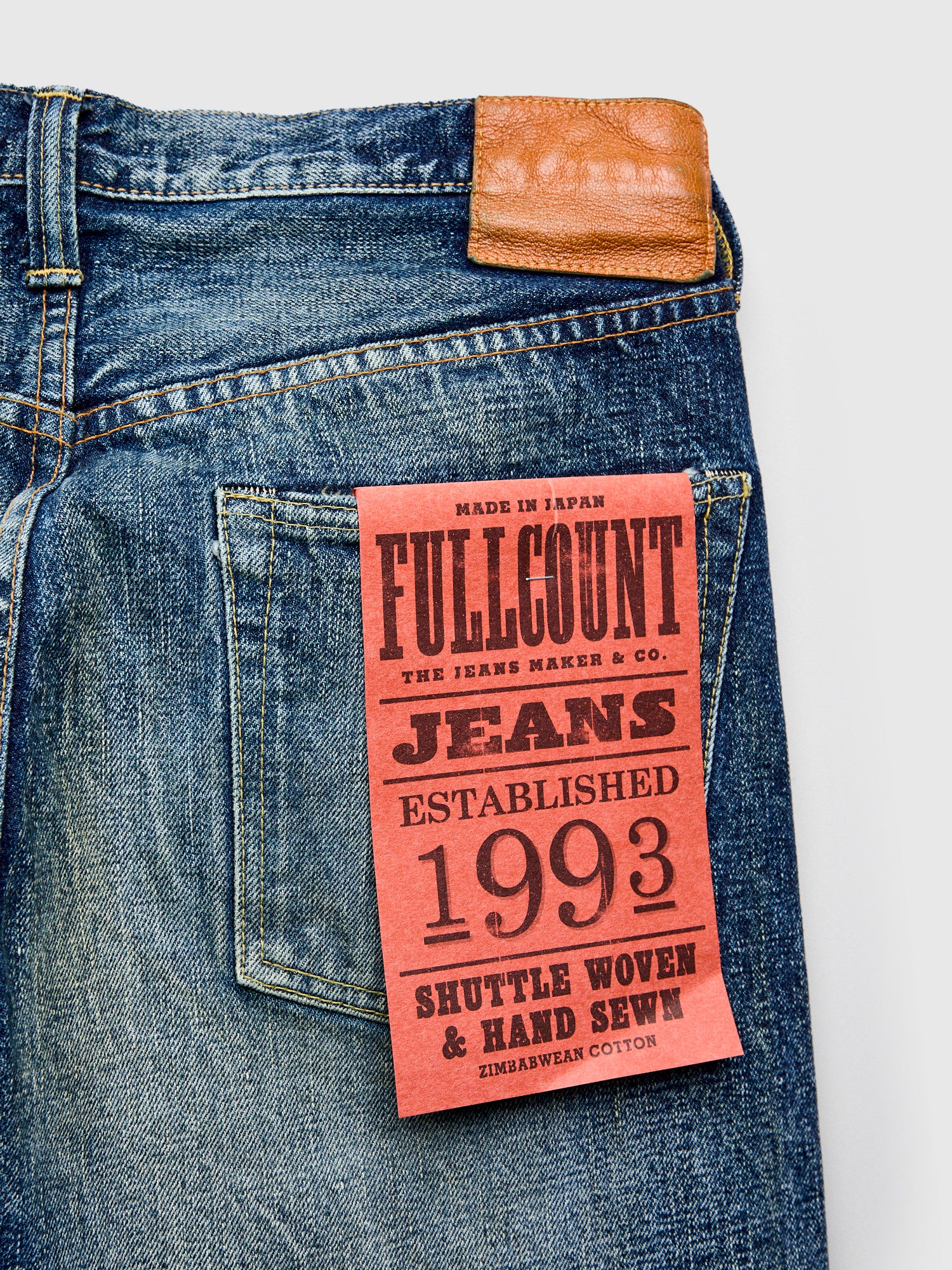 1345-1101 "Fear of Dark" 15.5oz Selvedge Denim - Classic Straight Fit - Image 5
