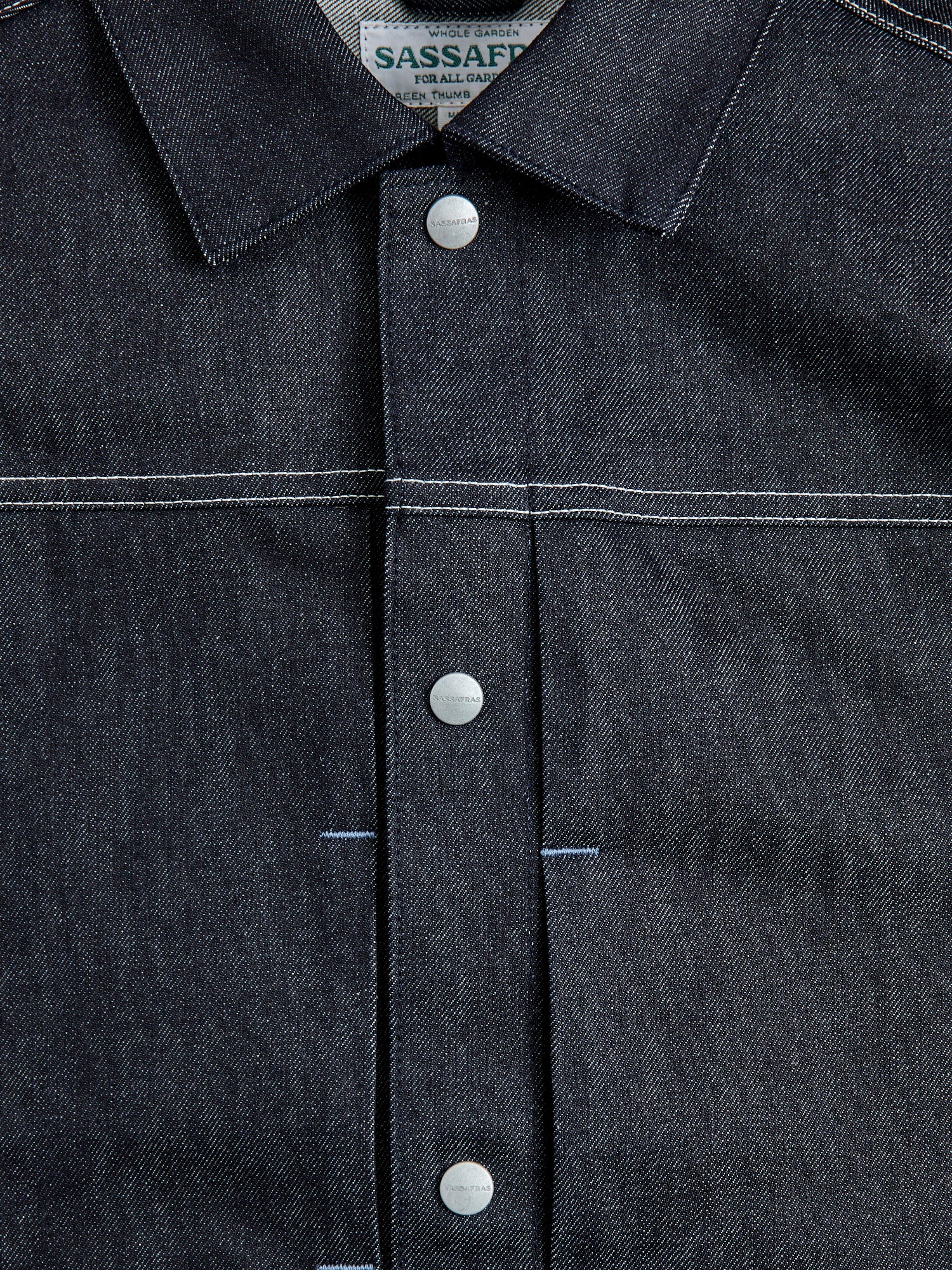 13oz Slub Denim Gardeners Jacket in Indigo - Image 6
