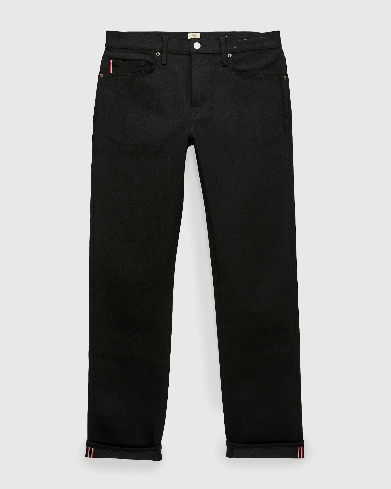 14oz Black Stretch Selvedge Denim - Hammer Straight - Image 2