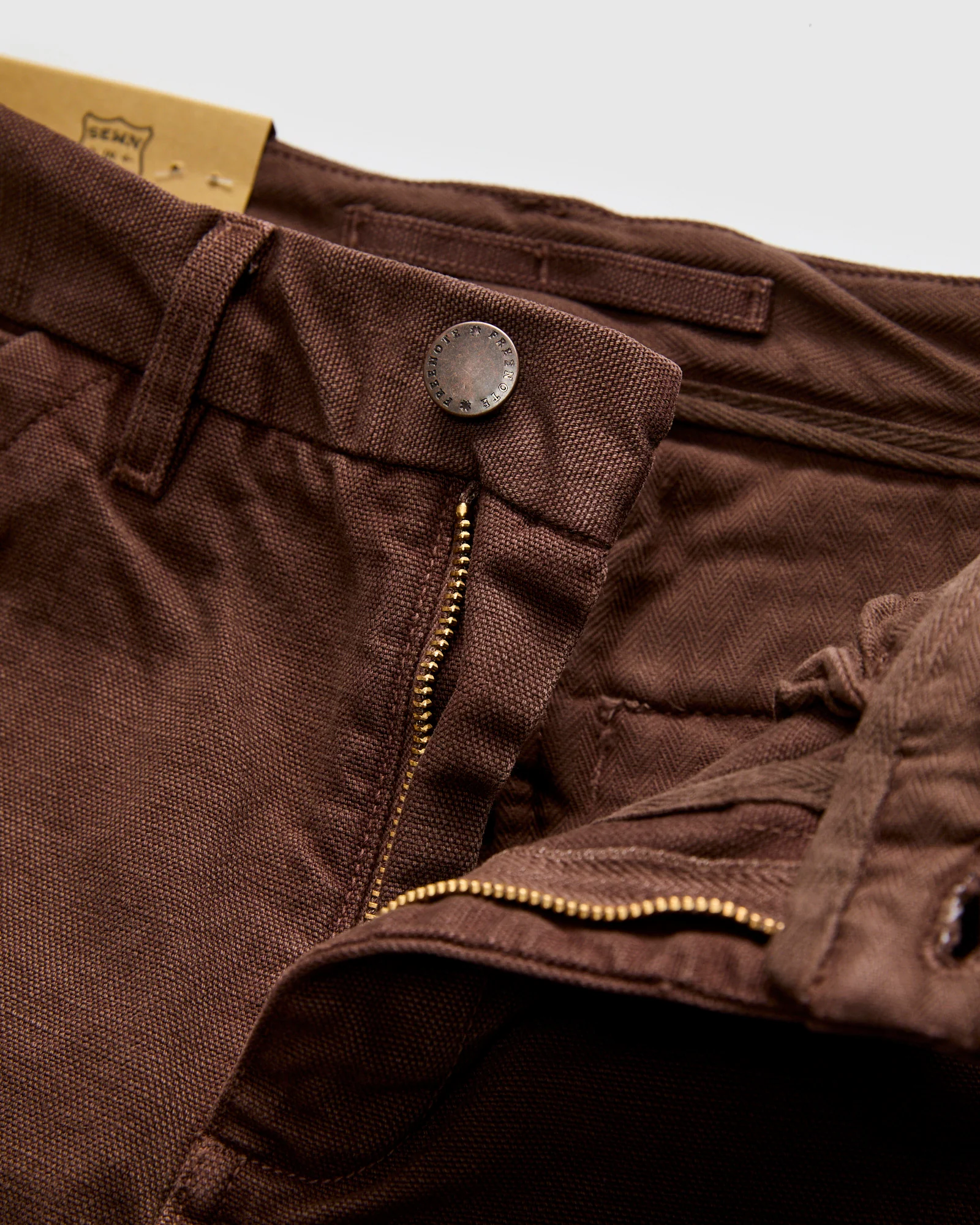 14oz Slub Workers Chino in Bark - Image 7