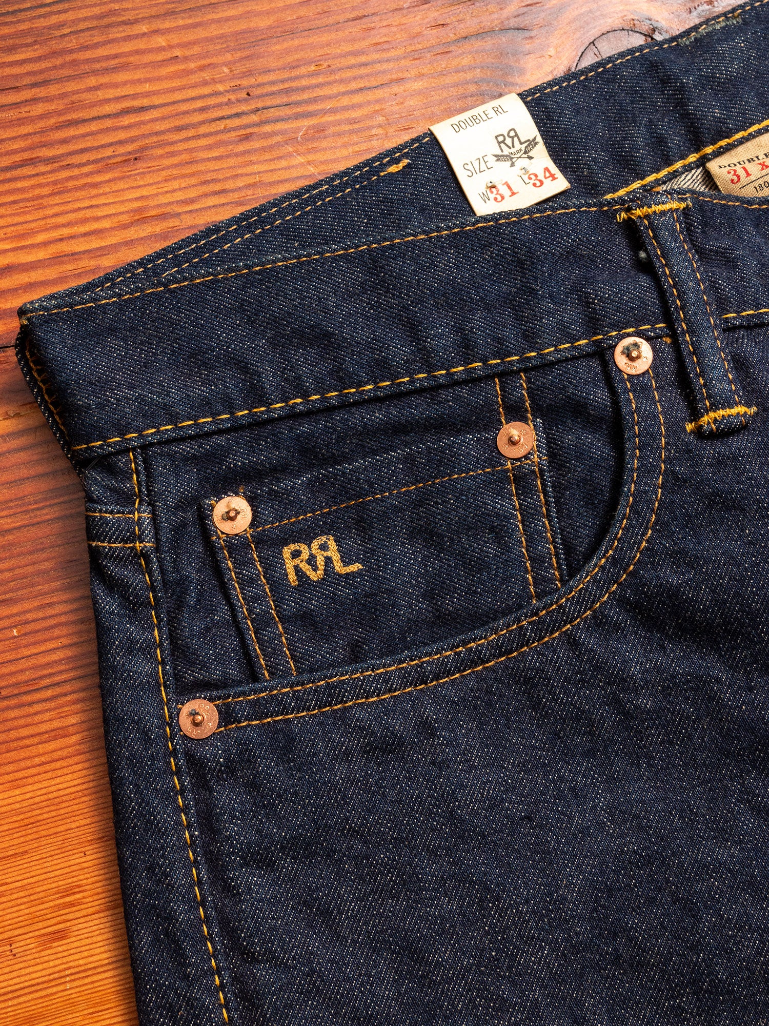 15oz Rinsed Selvedge Denim - Slim Fit - Image 6