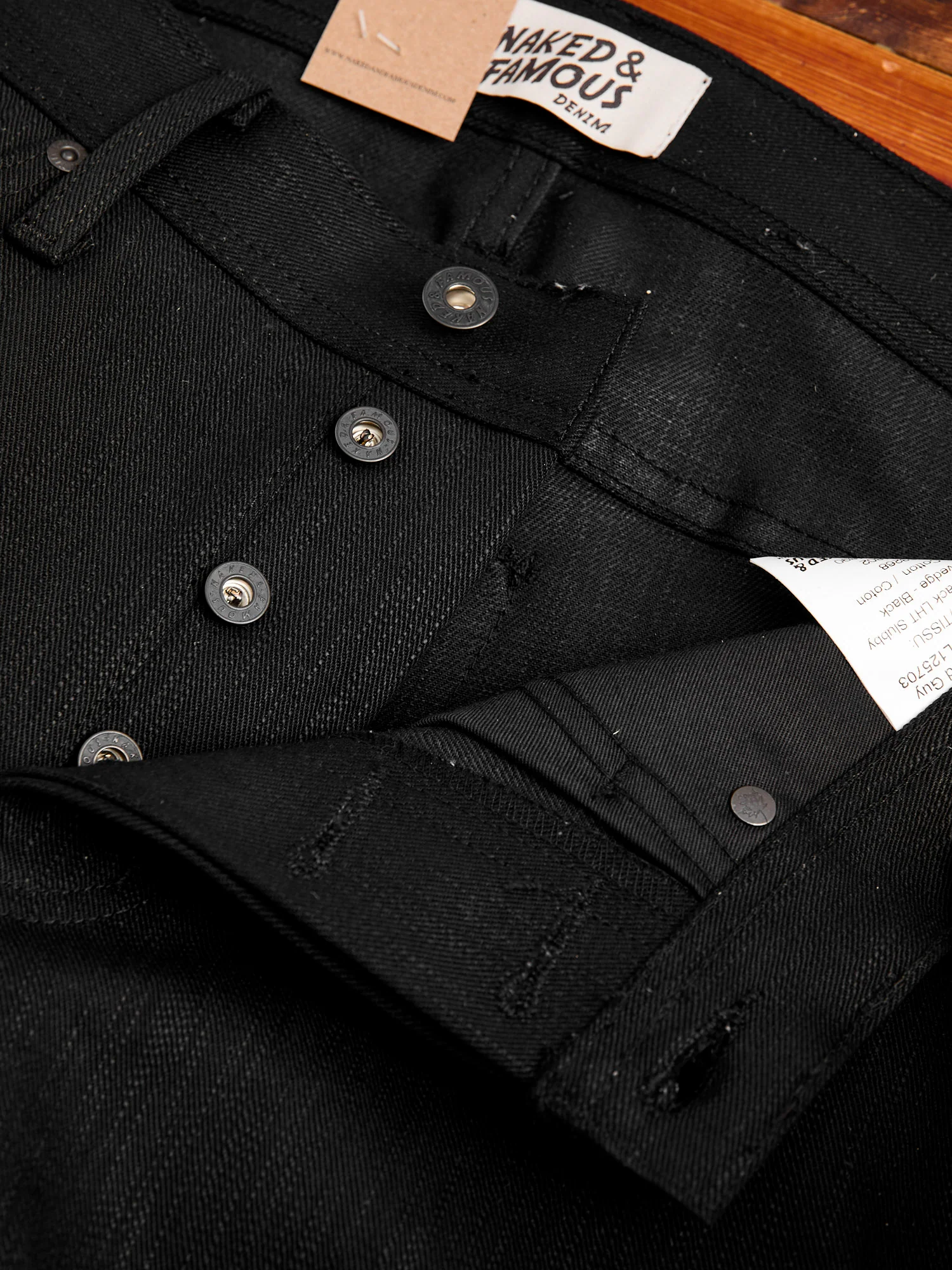 "Anniversary Left Hand Twill - Double Black Edition" 13.75oz Selvedge Denim - Weird Guy Fit - Image 9