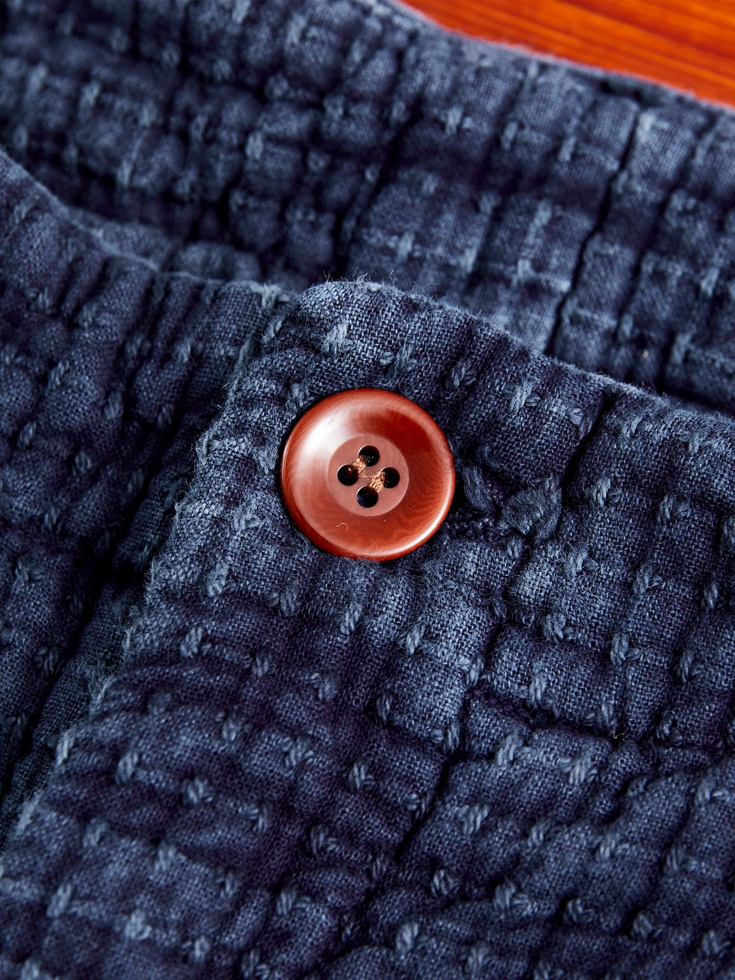 1870 Stitched Sashiko Trousers in Indigo - Image 5