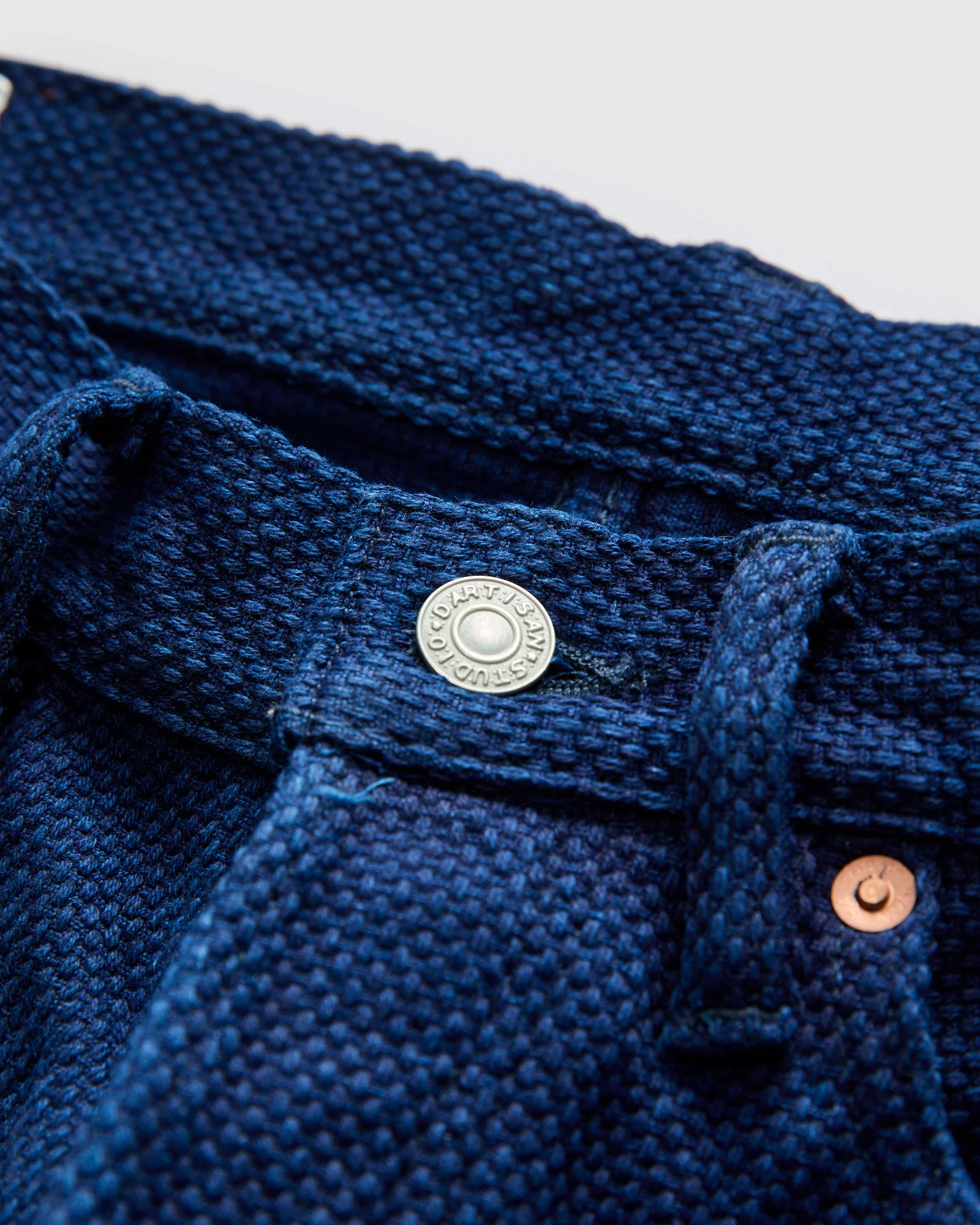 1907S "Kasezome" 14oz Selvedge Sashiko Pants - Regular Straight Fit - Image 5