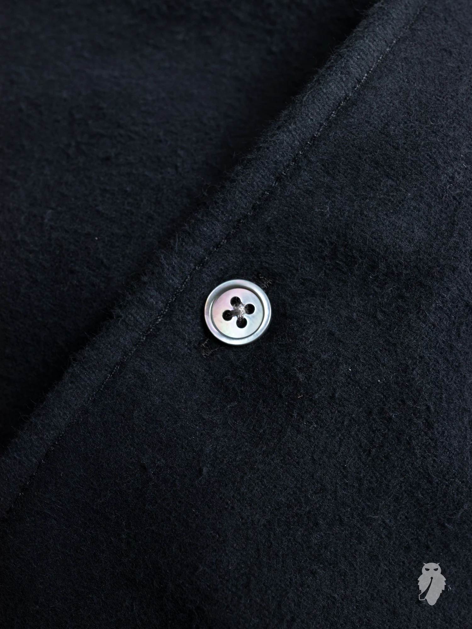 1950s Ultimate Flannel in Mudd Black - Image 5