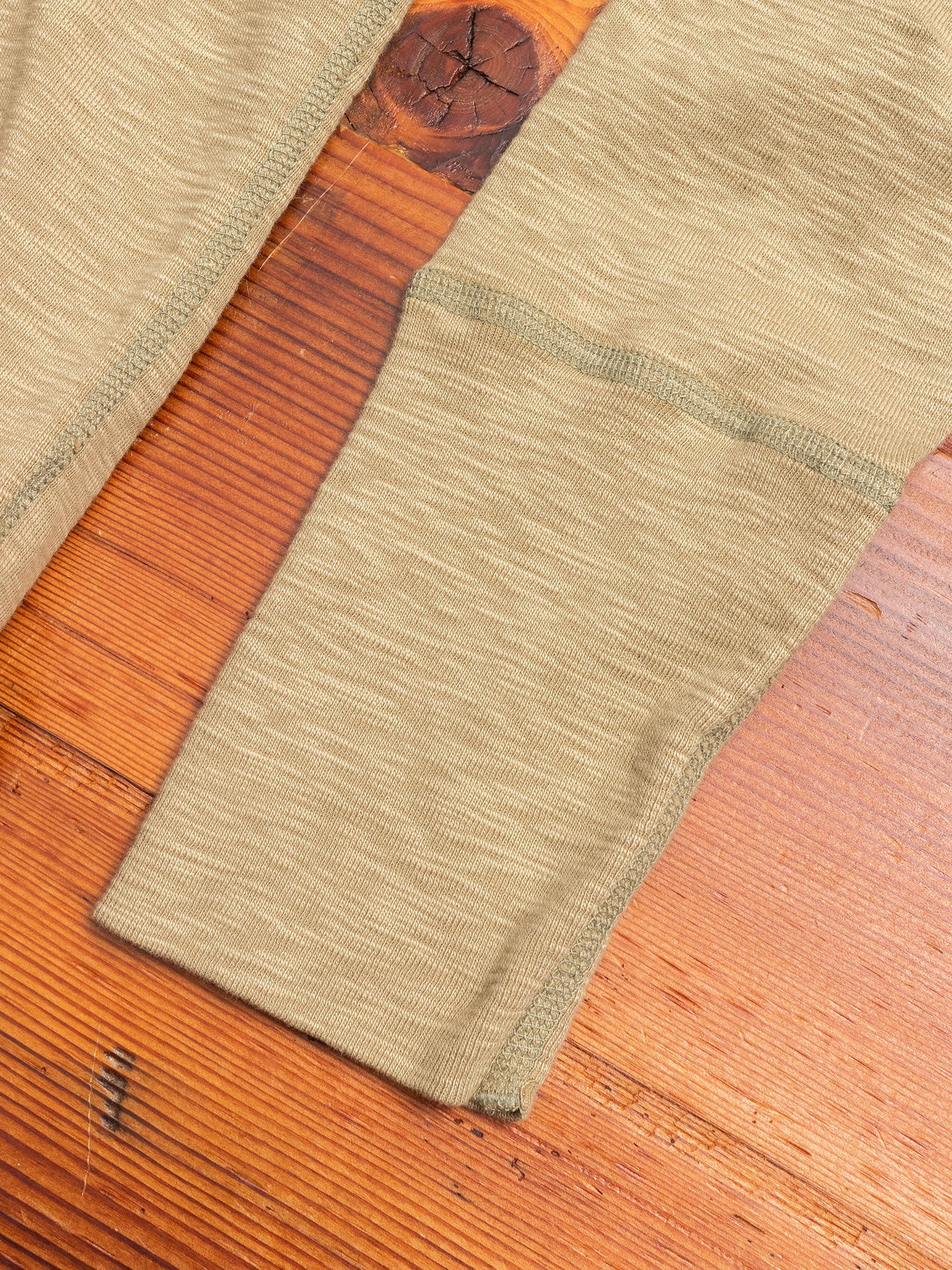 1x1 Slub Long Sleeve T-Shirt in Moss - Image 4