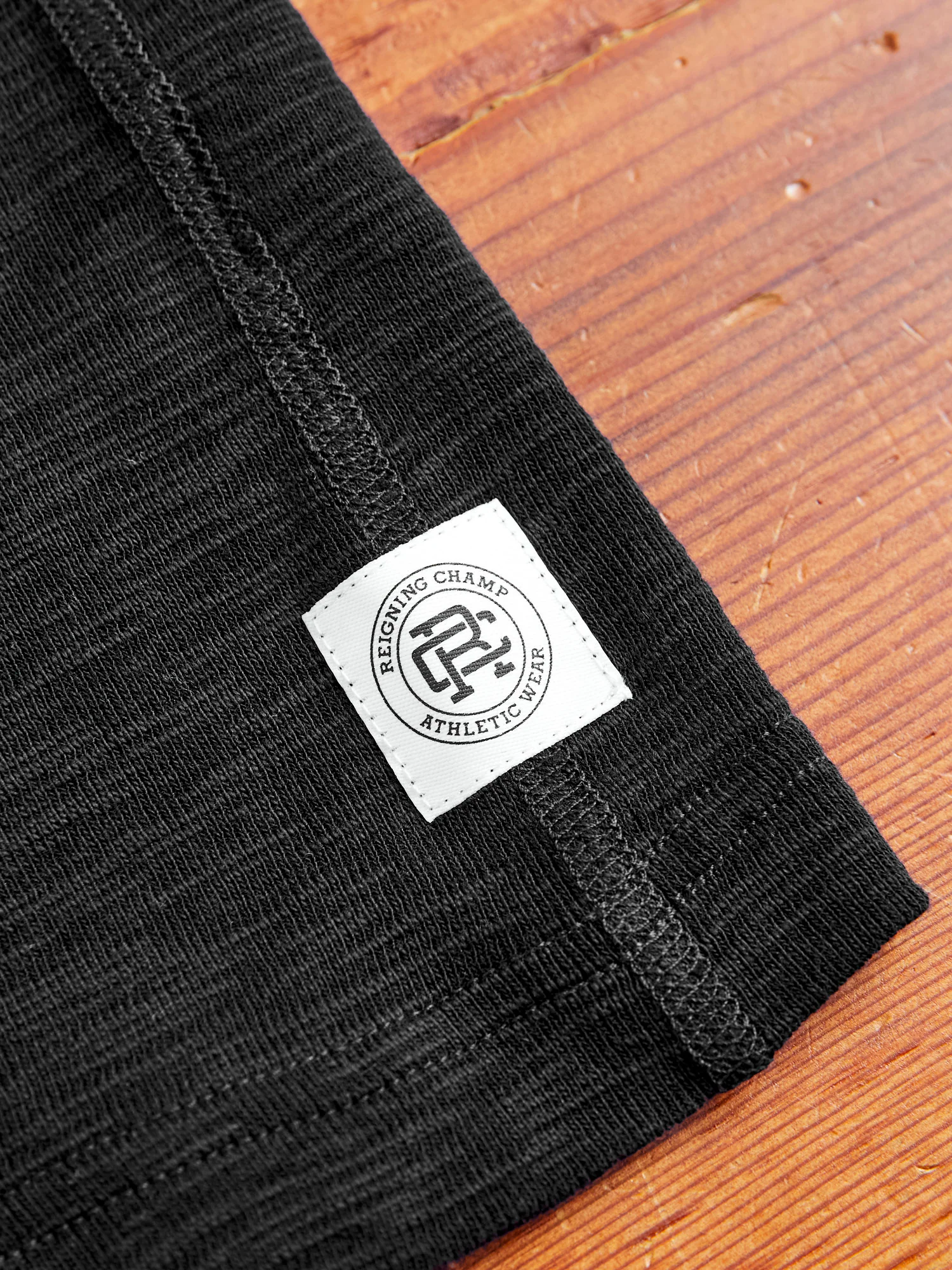 1x1 Slub T-Shirt in Black - Image 5