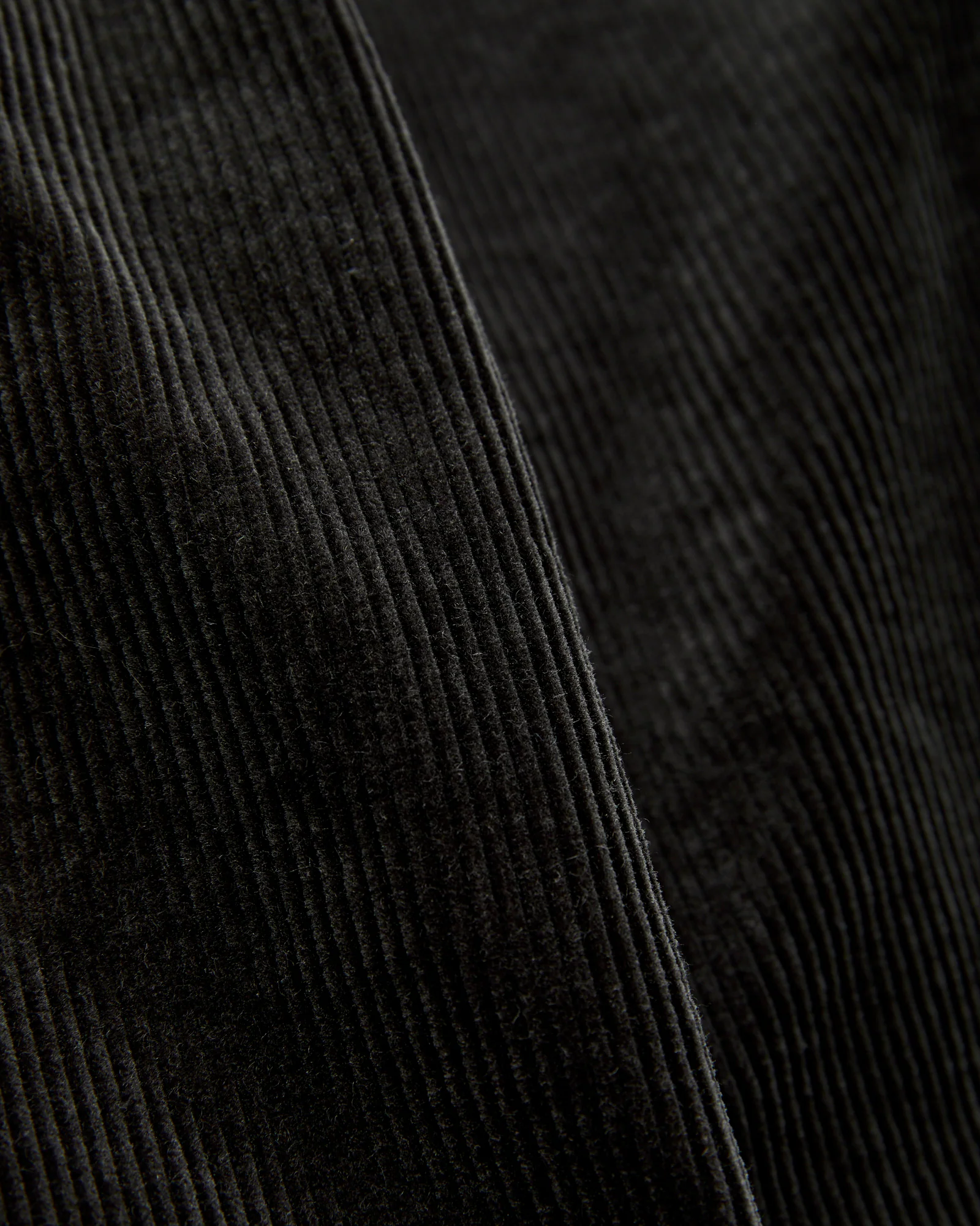 2-Pleat Corduroy Trousers in Charcoal - Image 9