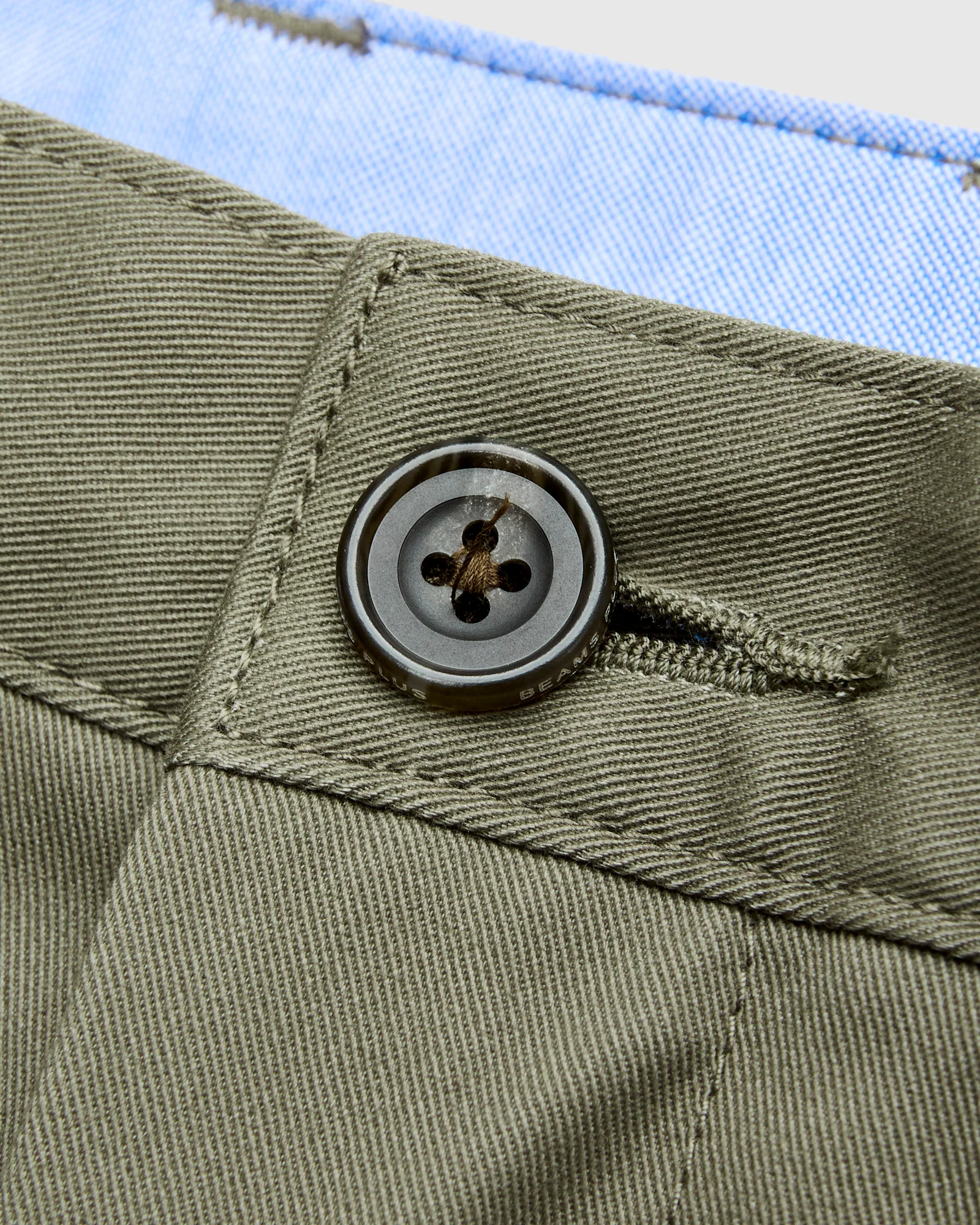 2-Pleat Twill Trousers in Olive - Image 5