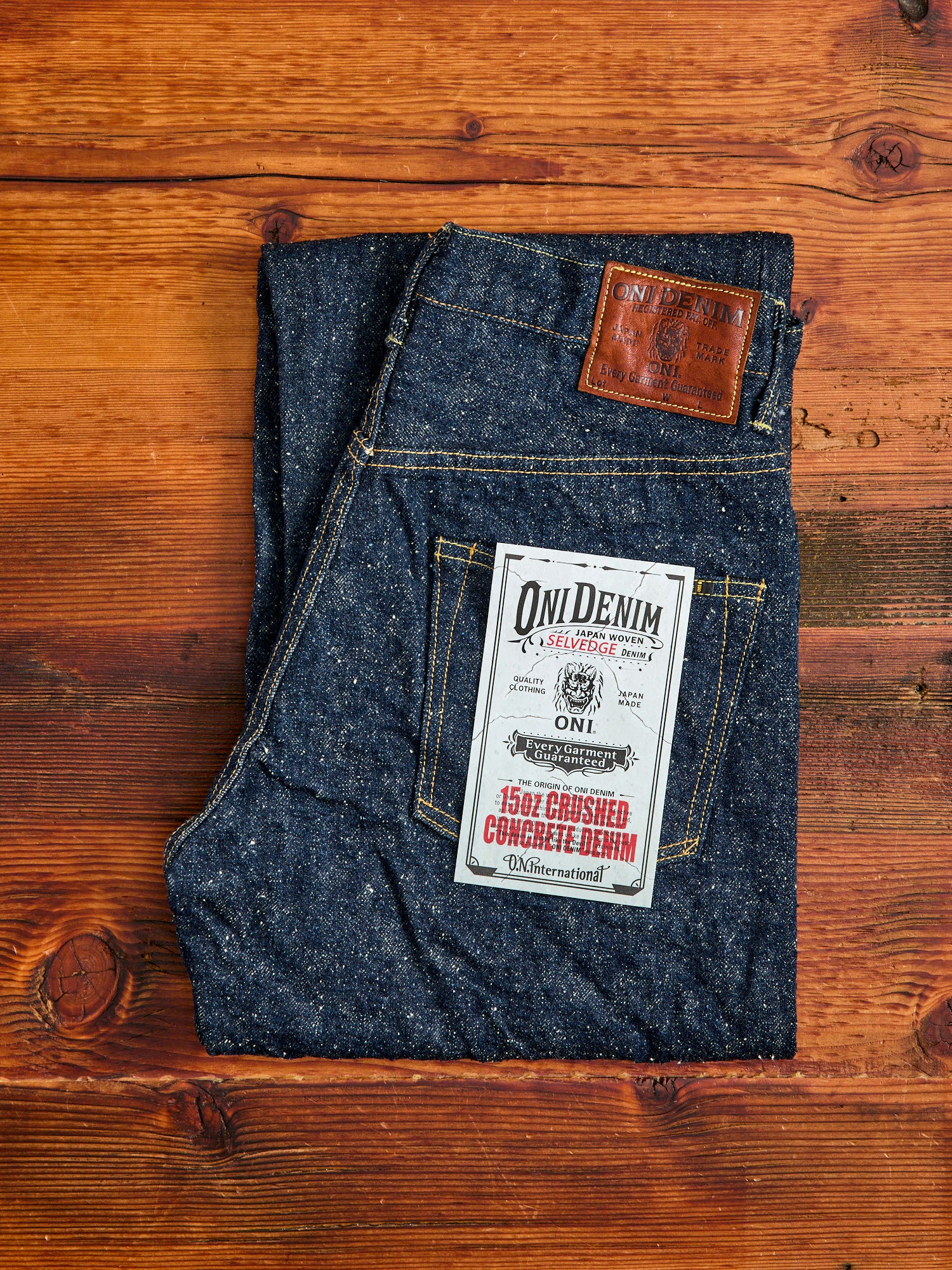 200-CCD "Crushed Concrete" 15oz Selvedge Denim - Wide Straight Fit - Image 3