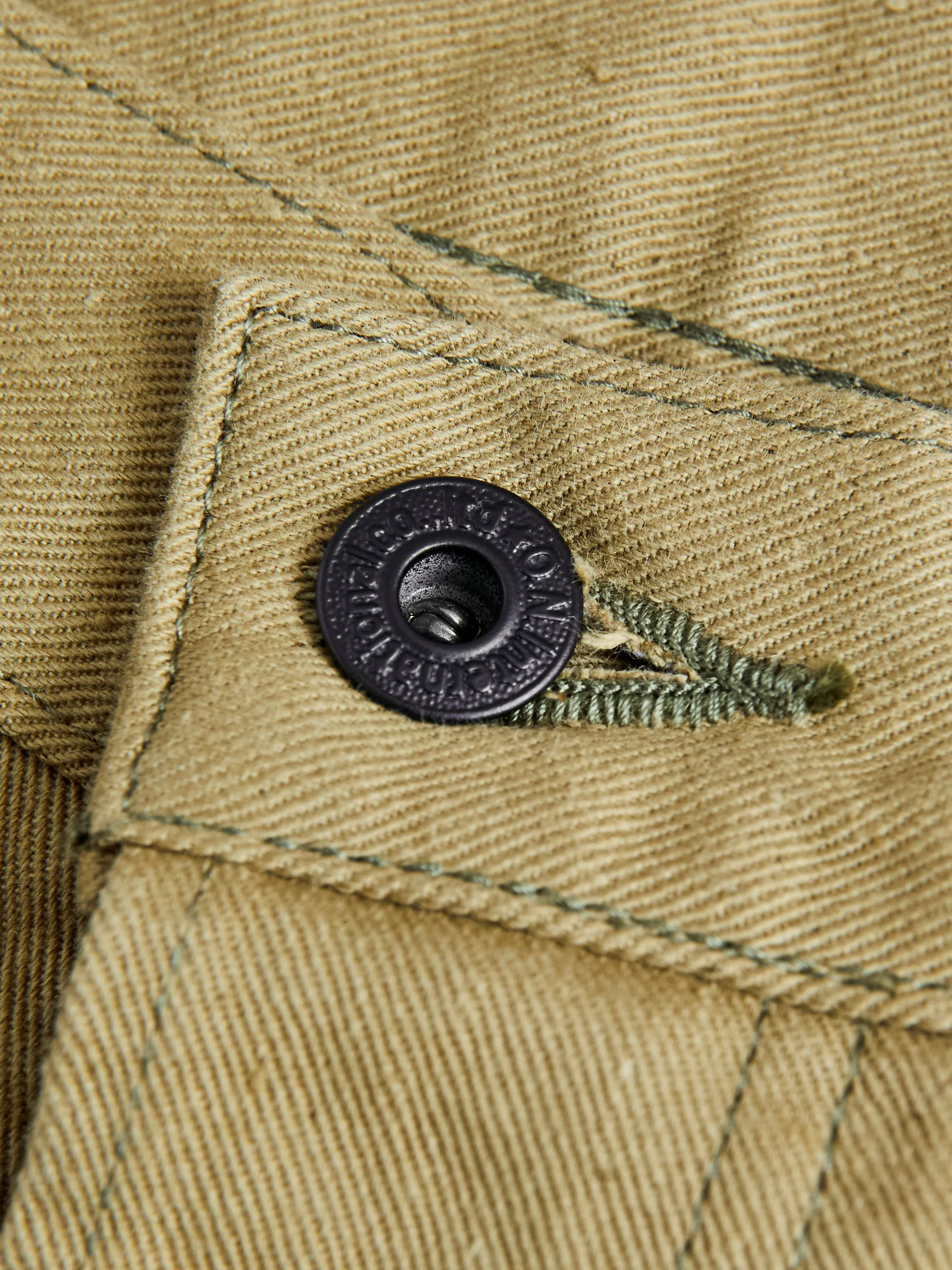 206-BRD Selvedge "British Drill" Katsuragi Pant in Beige - Image 4