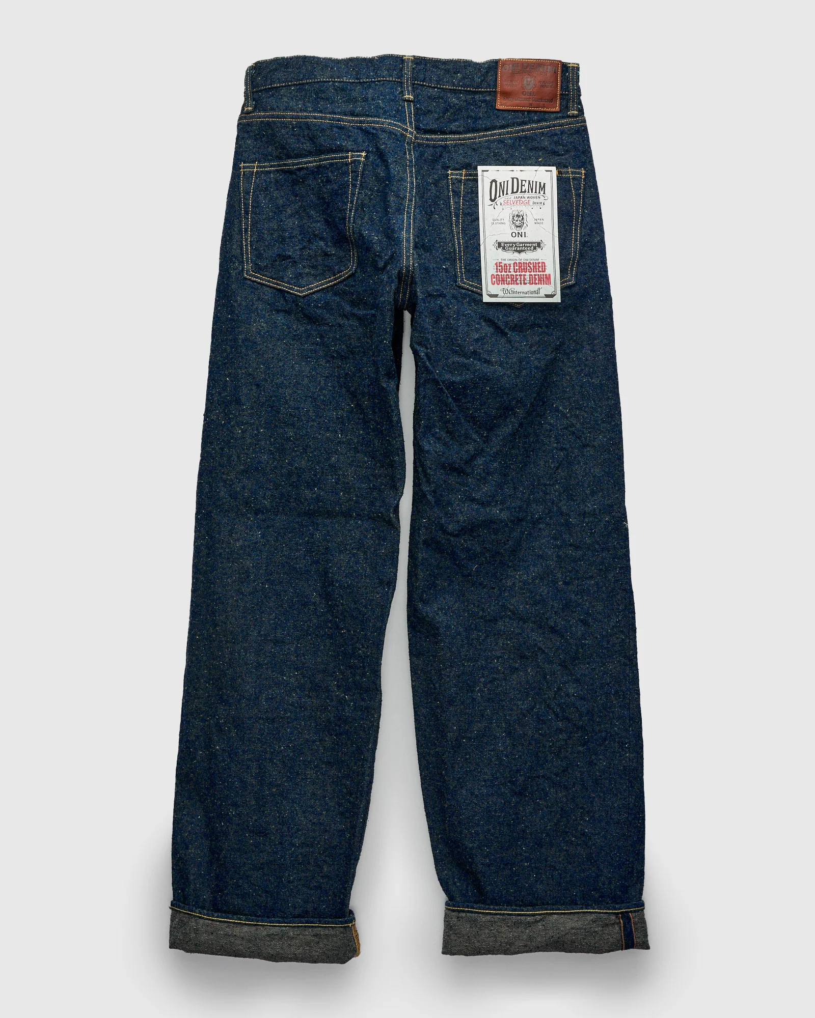 222CCD-GOLV "Crushed Concrete" 15oz Selvedge Denim - Super Wide Straight Fit - Image 3