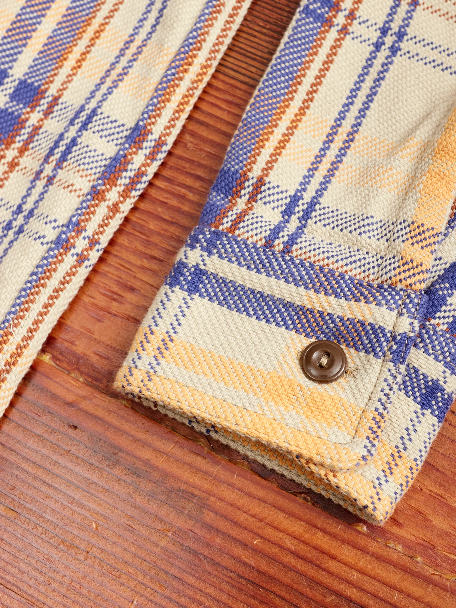 720WS Heavy Flannel Shirt in Beige - Image 6