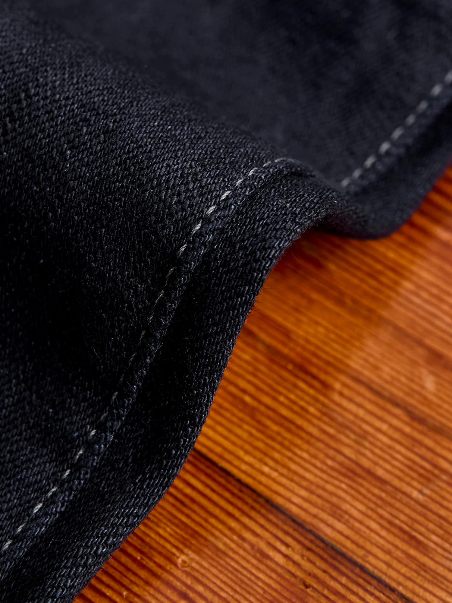 246-14BLK "Indigo Black" 14oz Selvedge Denim - Clean Straight Fit - Image 10
