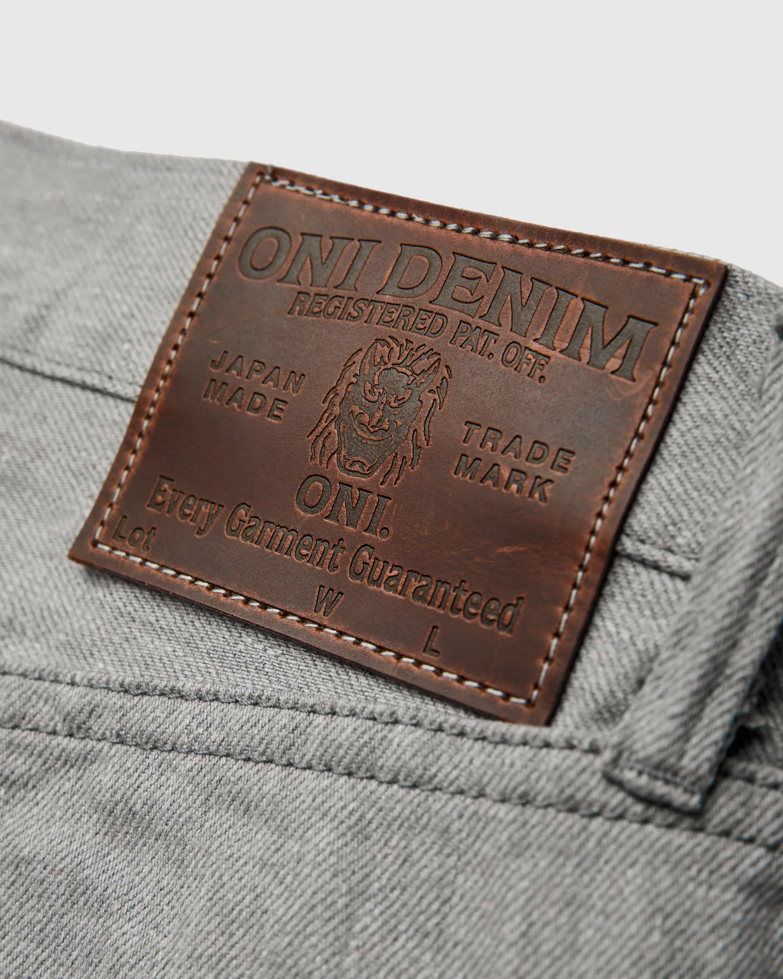 246-Moku "Heather Grey" 11oz Selvedge Denim - Clean Straight Fit - Image 6