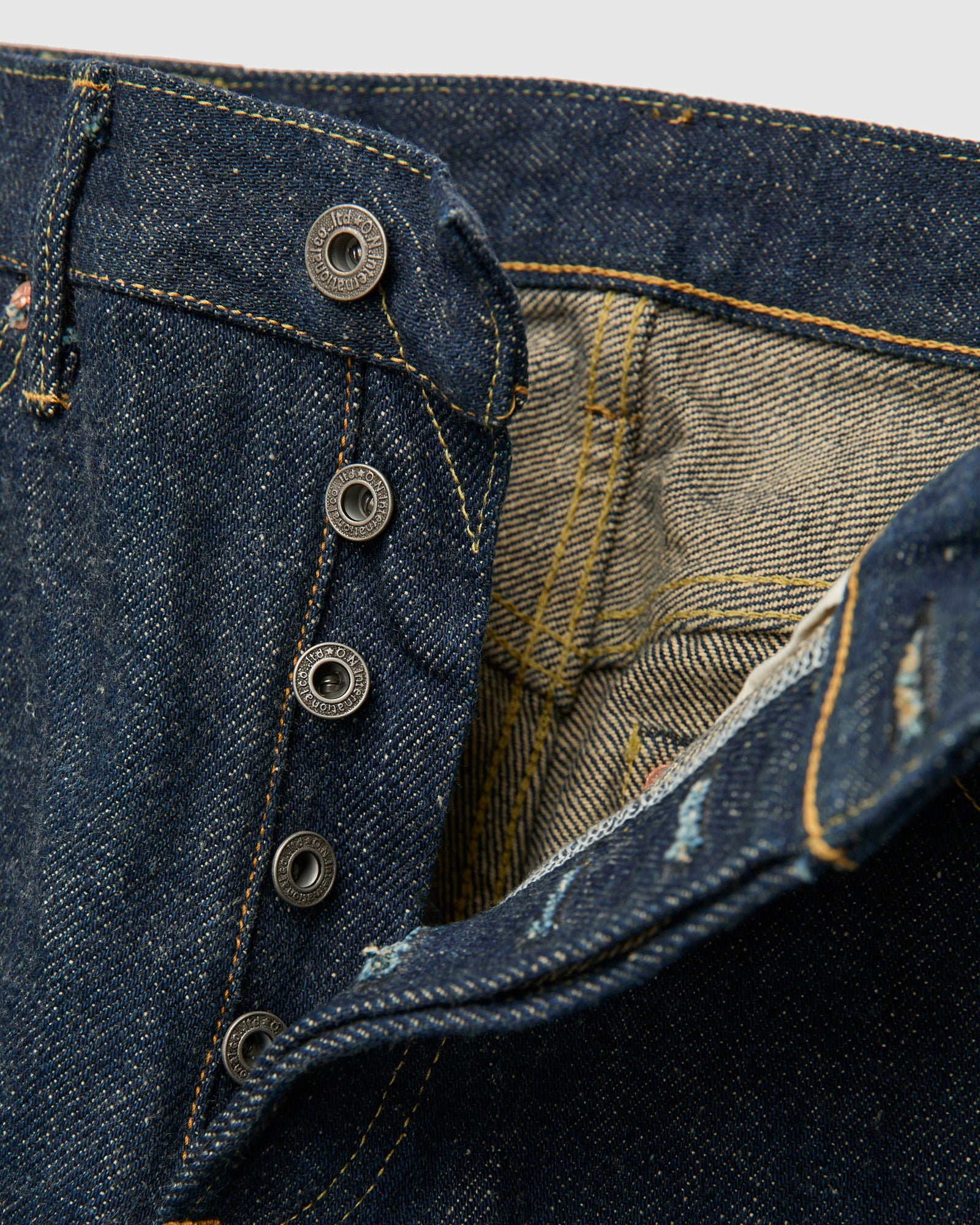 246ZR "Secret Denim – Beige Kabuki" 20oz Selvedge Denim - Clean Straight Fit - Image 10