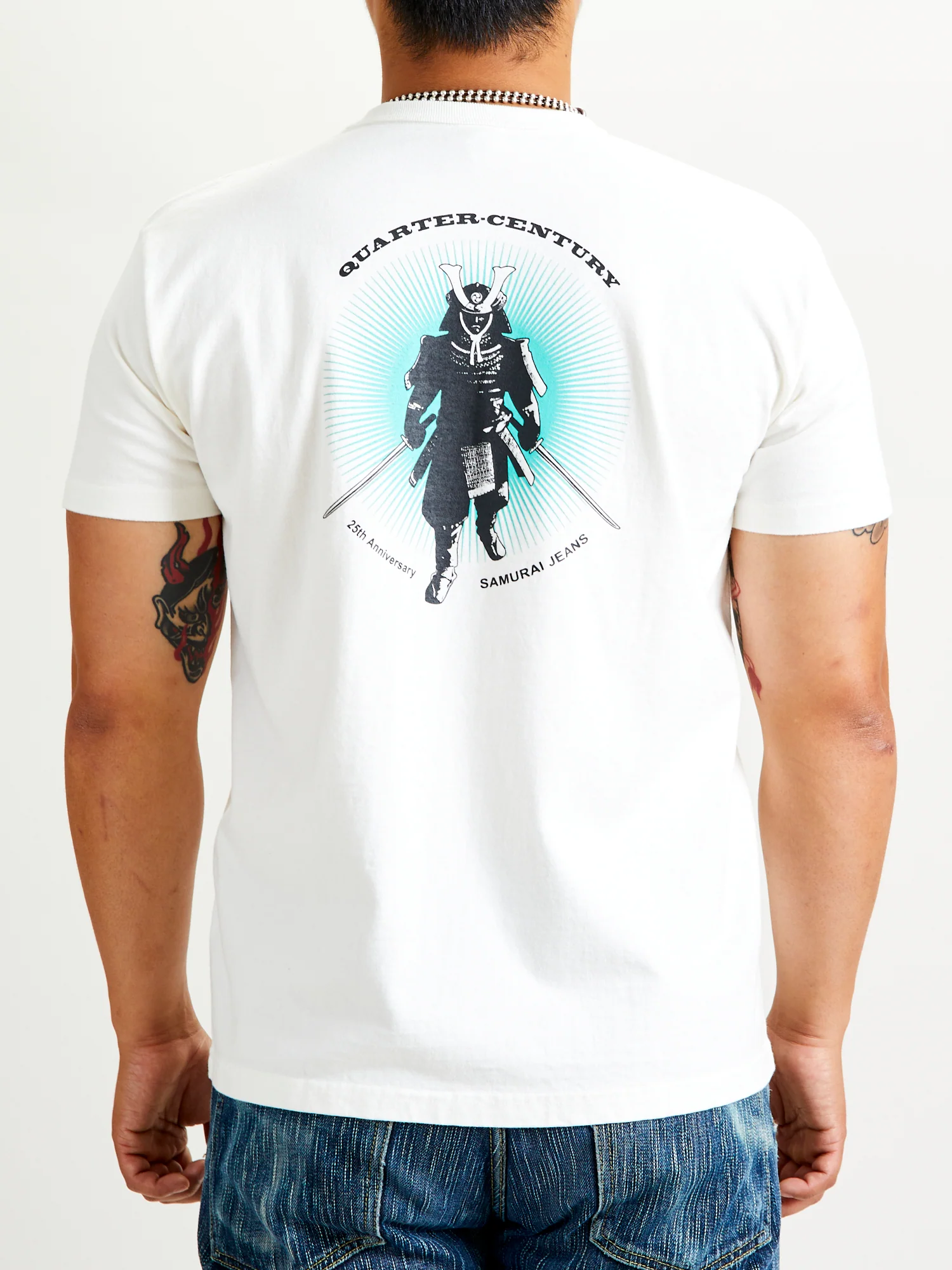 "25th Anniversary" Heavyweight T-Shirt in White - Image 2